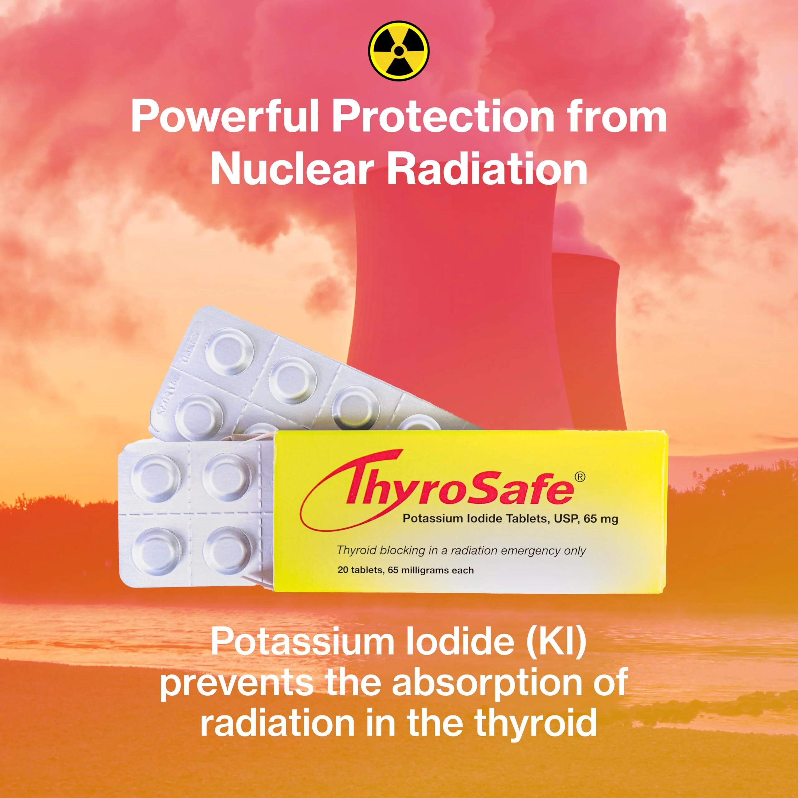THYROSAFE 65mg Potassium Iodide Tablets (240 Pack) – Supports Thyroid Readiness During Radiation Incidents - Image 2