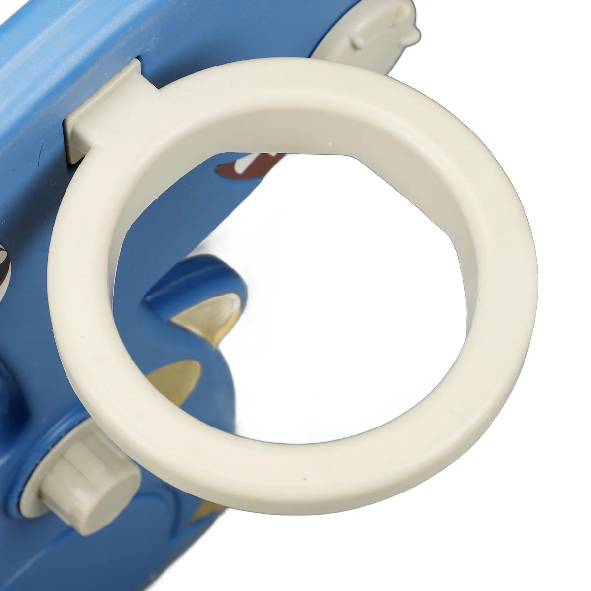 Toddler Indoor Slide for 0 To 3 Years Old Easy Assembly Dinosaur Shape Foldable Slide with Basketball Hoop Stairs Blue - Image 5