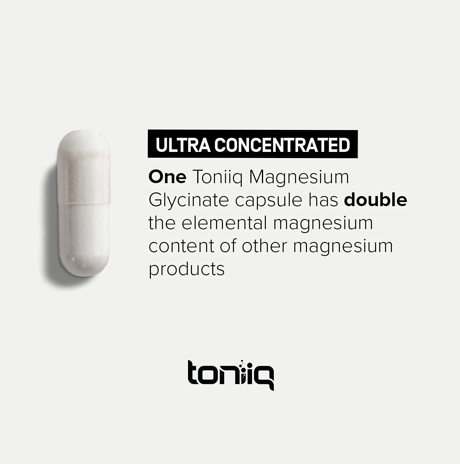 Toniiq Magnesium Glycinate 3,000mg – 600mg Elemental, Chelated, Bioavailable – 240 Veggie Capsules - Image 5