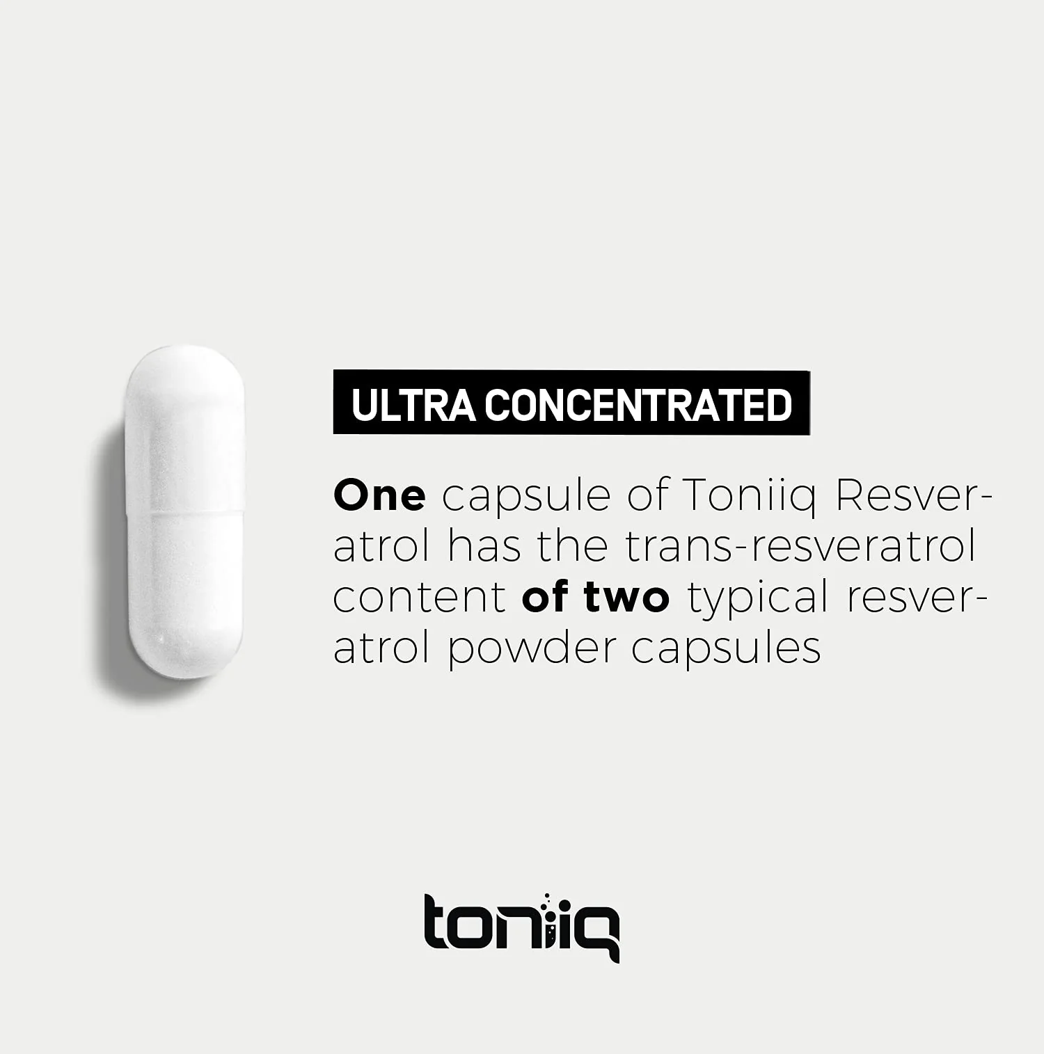 Toniiq Ultra High Purity Resveratrol Capsules - 98% Trans-Resveratrol | 180 Caps - Image 5