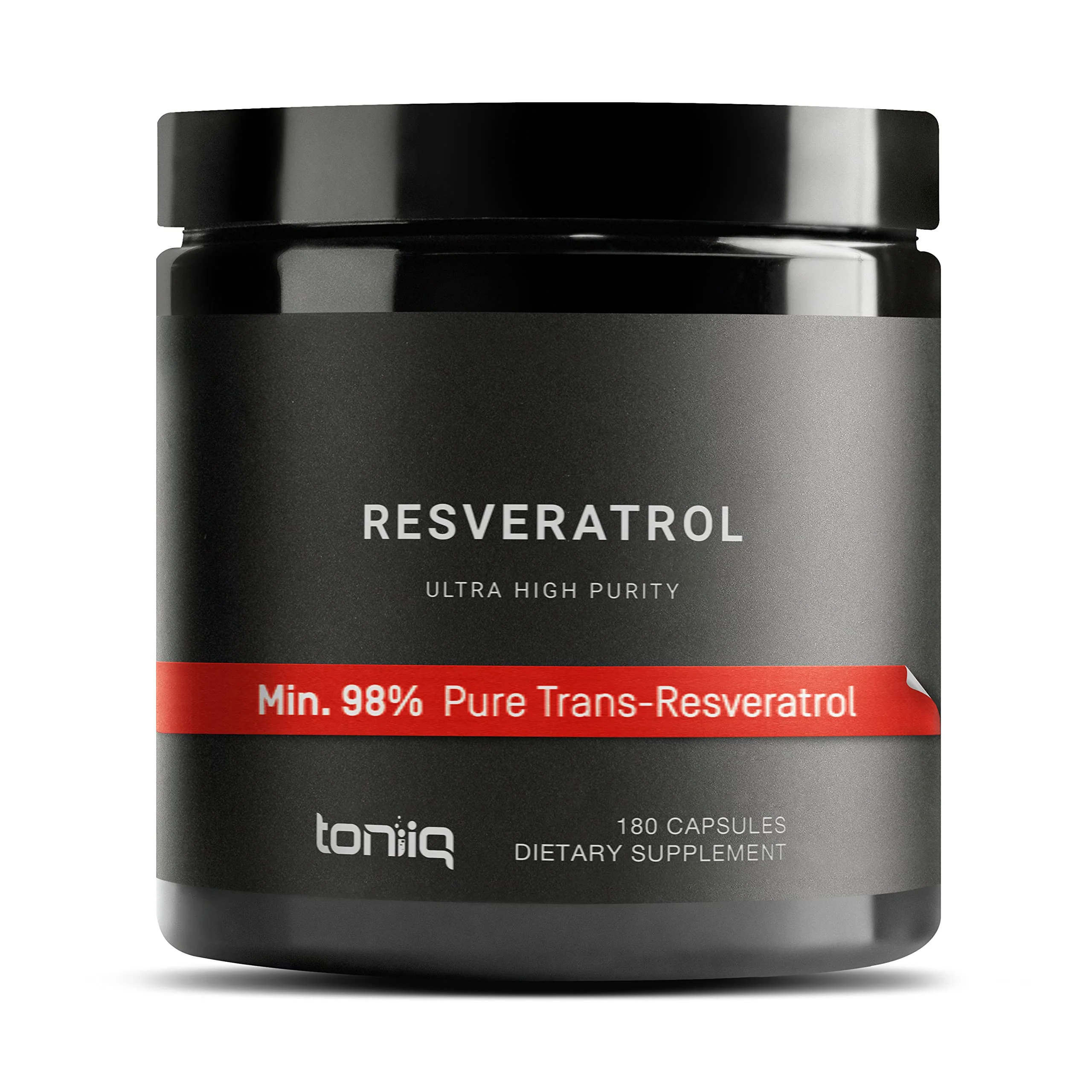 Toniiq Ultra High Purity Resveratrol Capsules - 98% Trans-Resveratrol | 180 Caps - Image 9