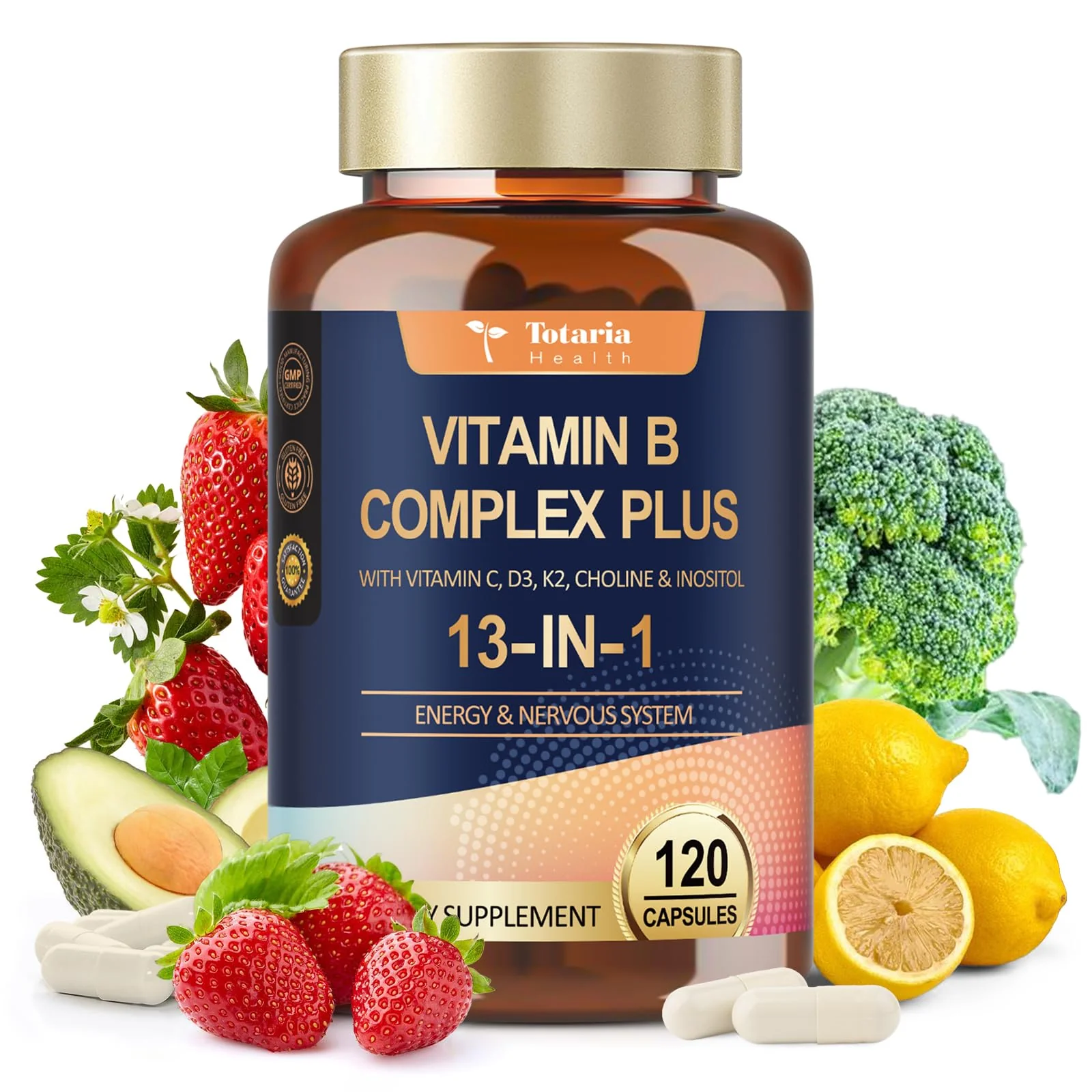 Totaria 13-in-1 Vitamin B Complex Plus – 2 Bottles (240 Caps) | Energy, Nerve & Immune Support - Image 18