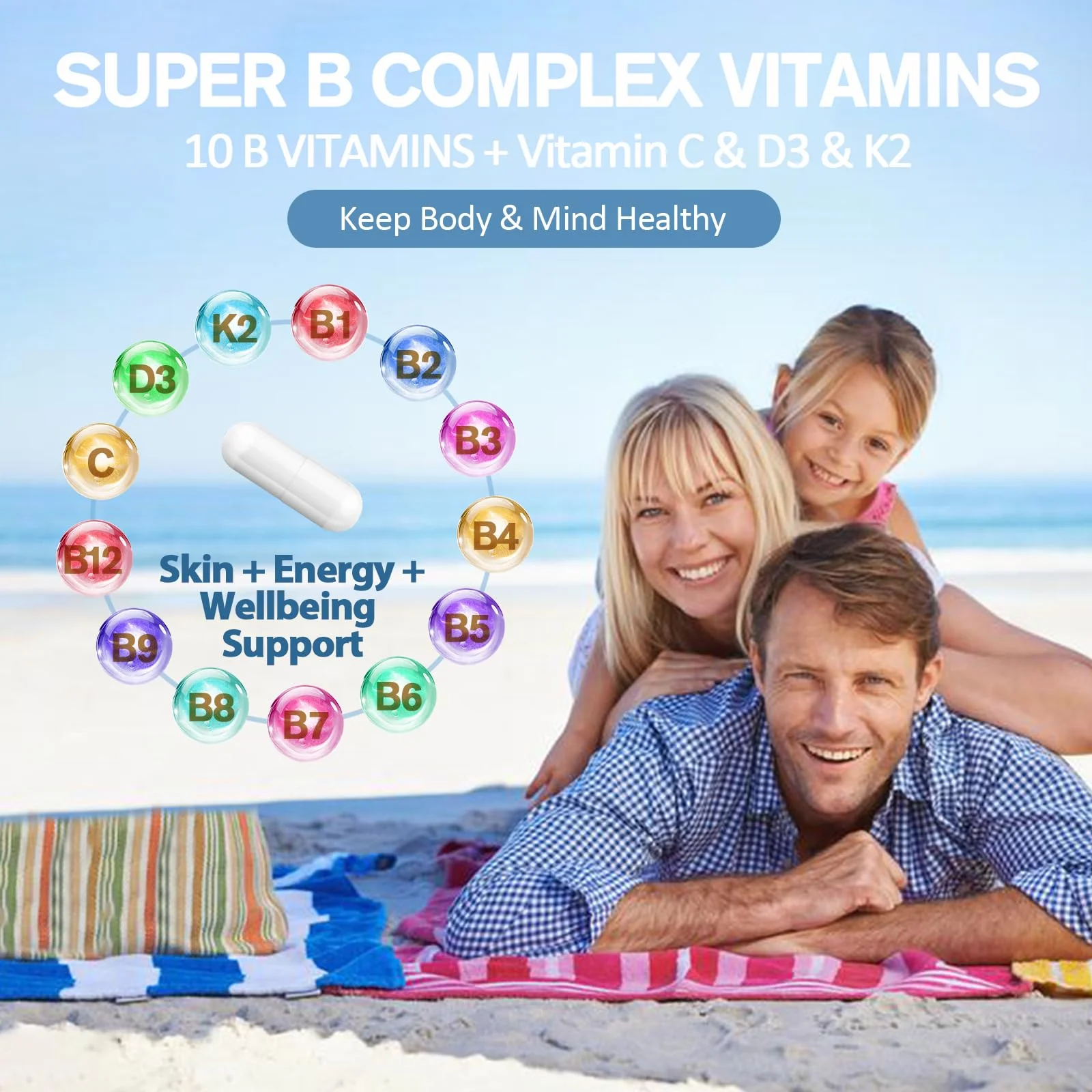 Totaria 13-in-1 Vitamin B Complex Plus – 2 Bottles (240 Caps) | Energy, Nerve & Immune Support - Image 7