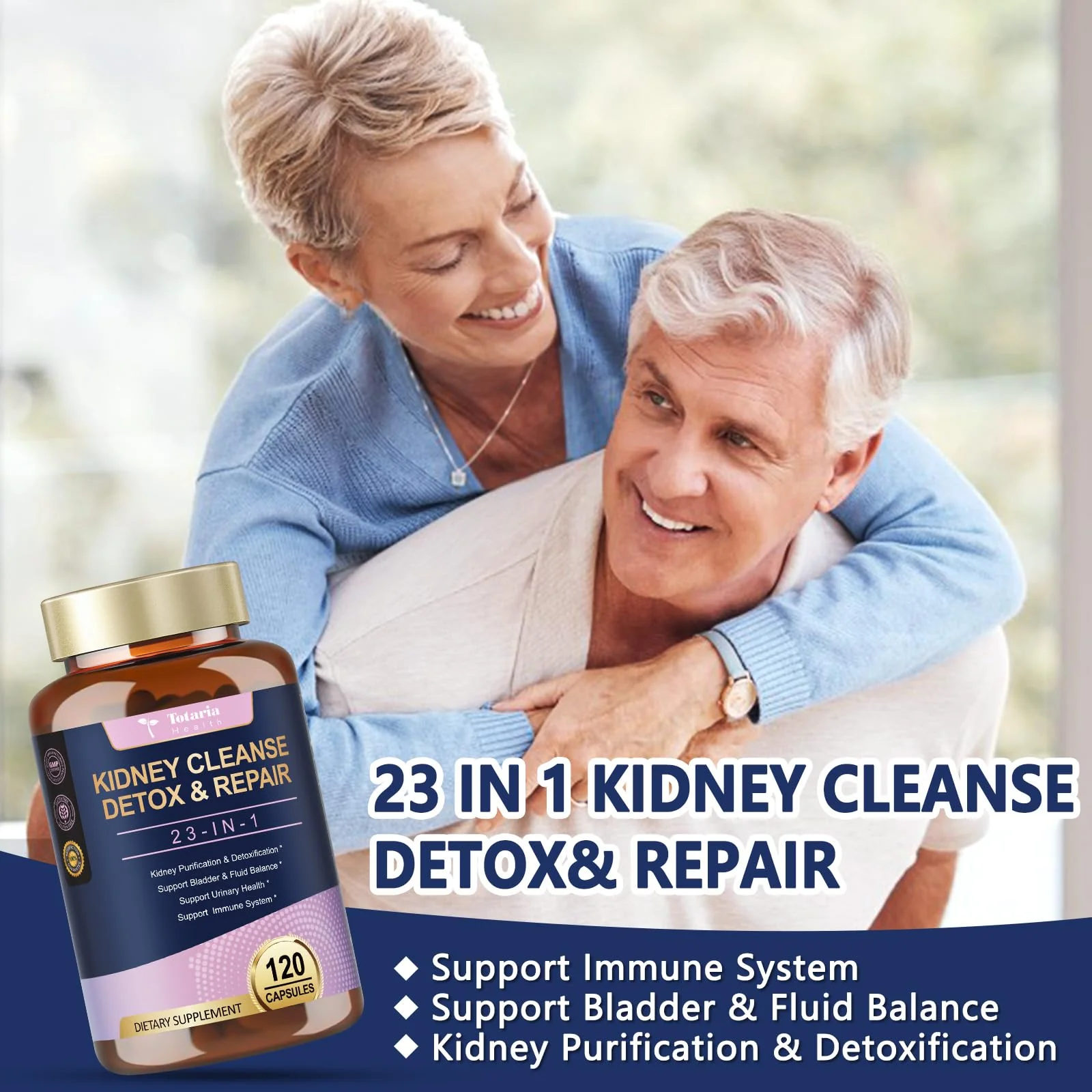 Totaria Kidney & Liver Cleanse Detox Capsules with Cranberry & Chanca Piedra | Urinary & Liver Support - Image 5