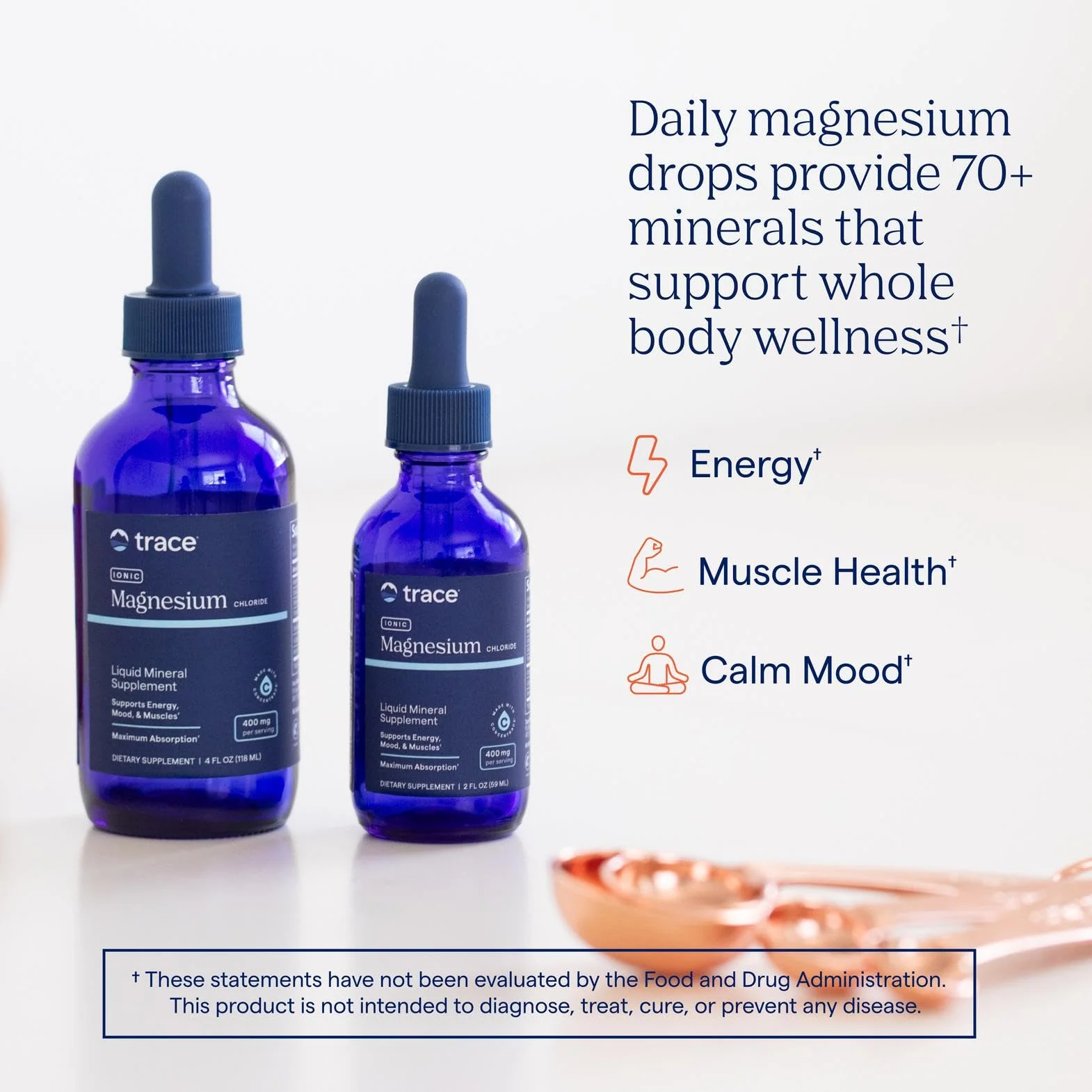 Trace Minerals Ionic Magnesium – Liquid Magnesium for Energy, Nerve & Muscle Support | Full-Spectrum Minerals | 4 fl oz (2 Pack) - Image 2