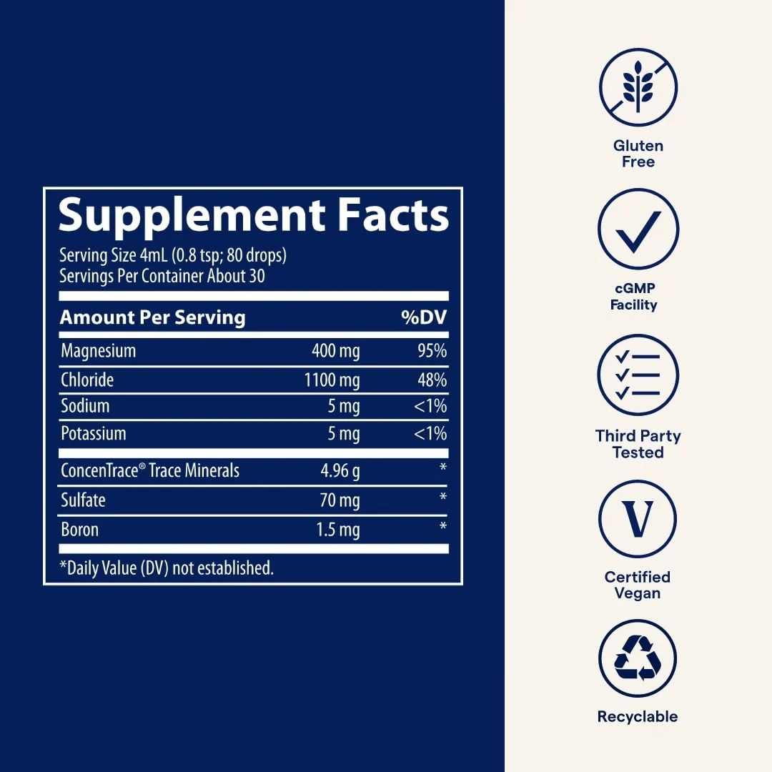 Trace Minerals Mega-Mag Liquid Magnesium — Energy, Muscle & Nerve Support (4 oz, 90 Servings x3 Pack) - Image 6