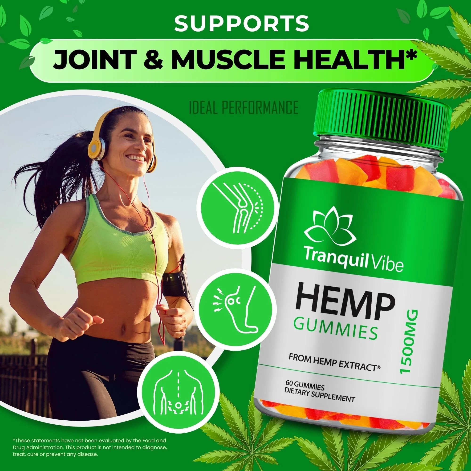 Tranquil Vibe Hemp Gummies - Official Maximum Strength All Natural Health & Wellness (2 Pack) - Image 4