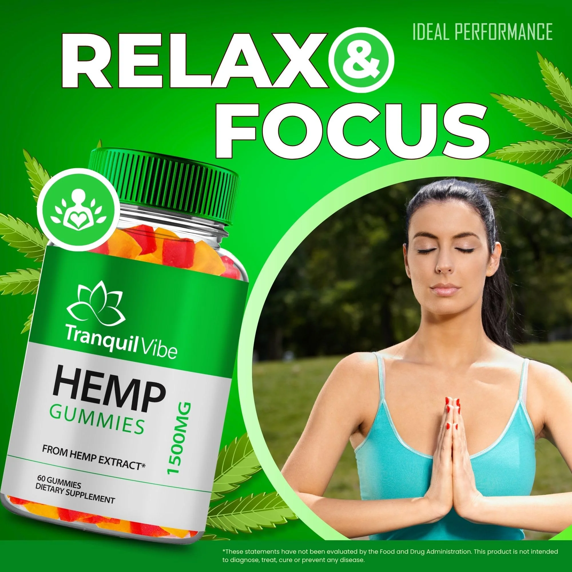 Tranquil Vibe Hemp Gummies - Official Maximum Strength All Natural Health & Wellness (2 Pack) - Image 6