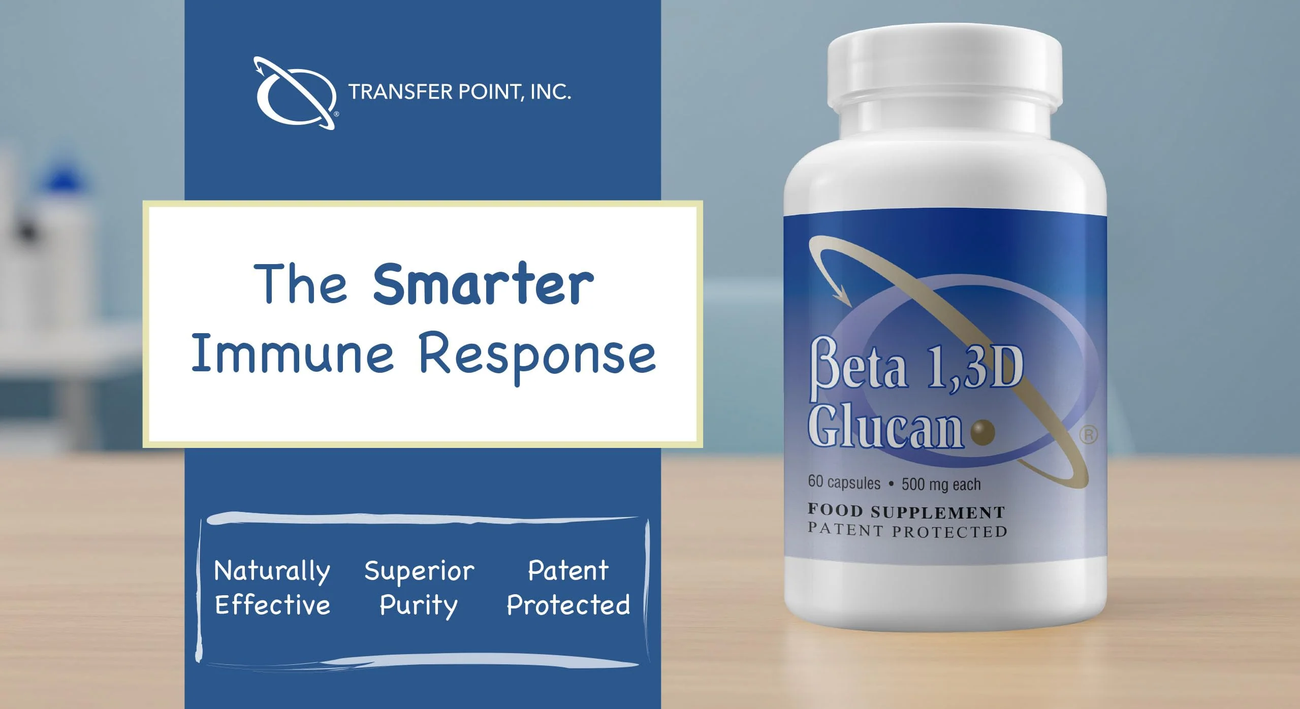 Transfer Point Immune Support: Highly Purified Beta 1,3D Glucan 500 mg Capsules (Pack of 3) - Image 8