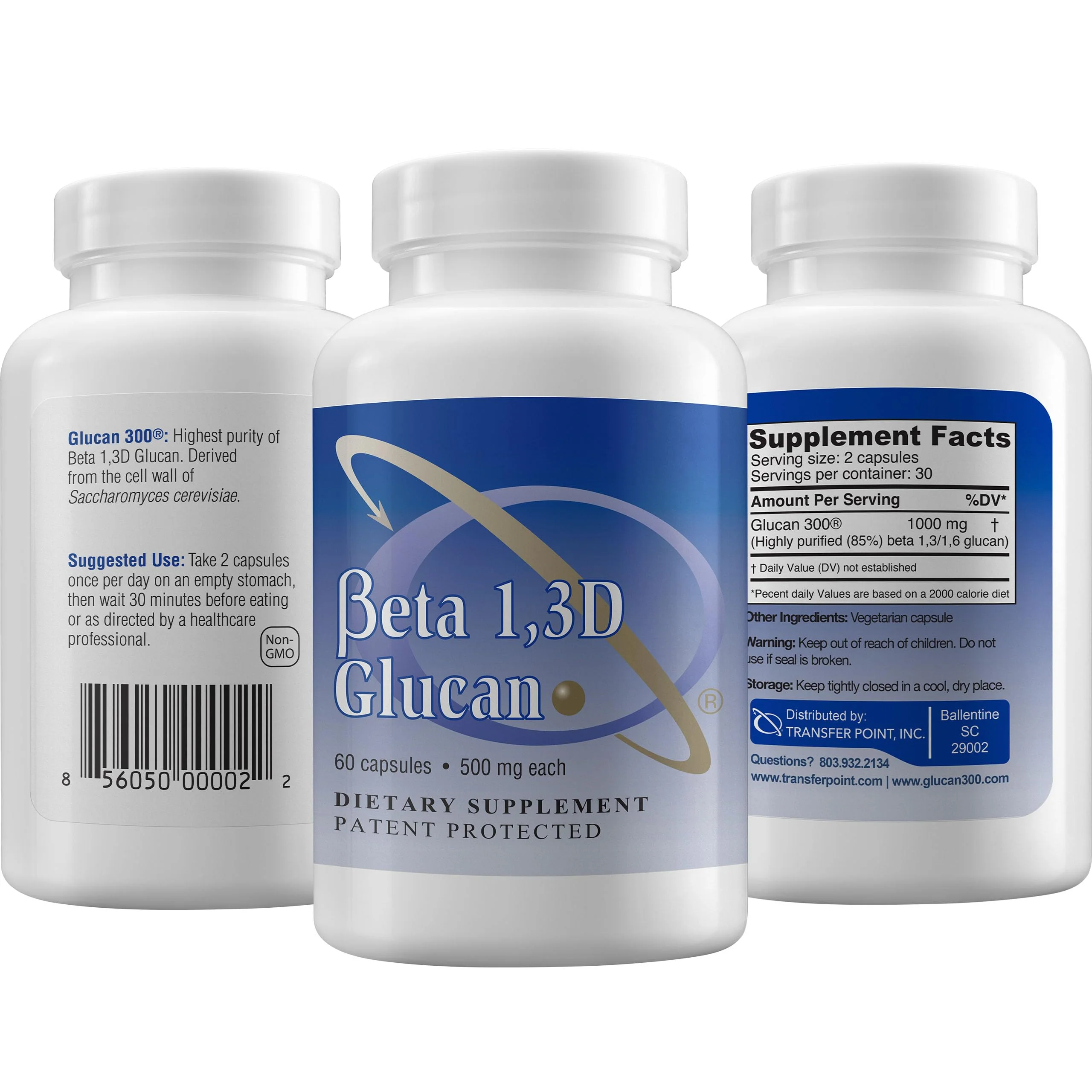 Transfer Point Immune Support Supplement — Highly Purified Beta Glucan 500 mg Capsule (Non-GMO, Vegan) - Image 5