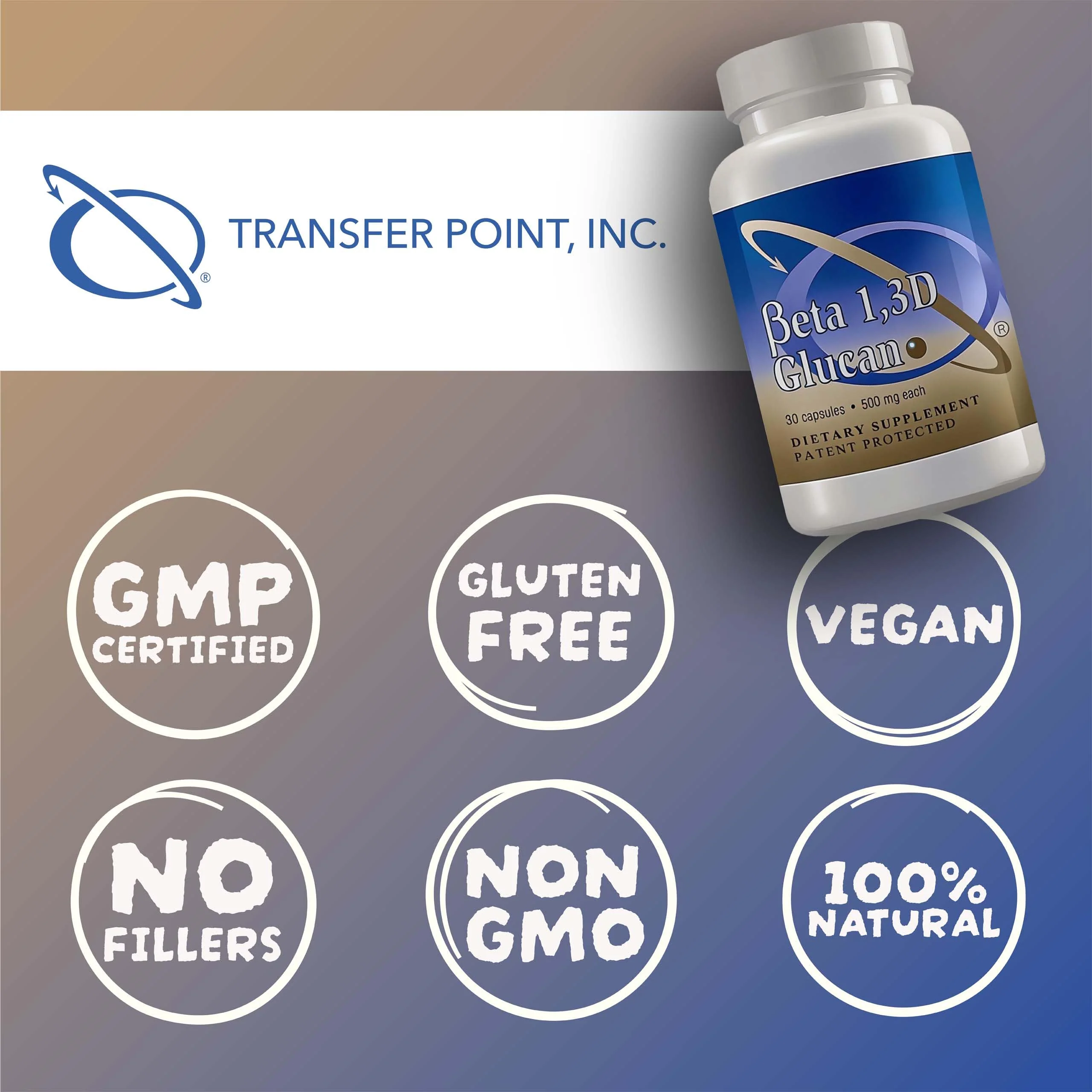 Transfer Point Immune Support Supplement – Highly Purified Beta Glucan 500 mg Capsule (Pack of 1) - Image 6