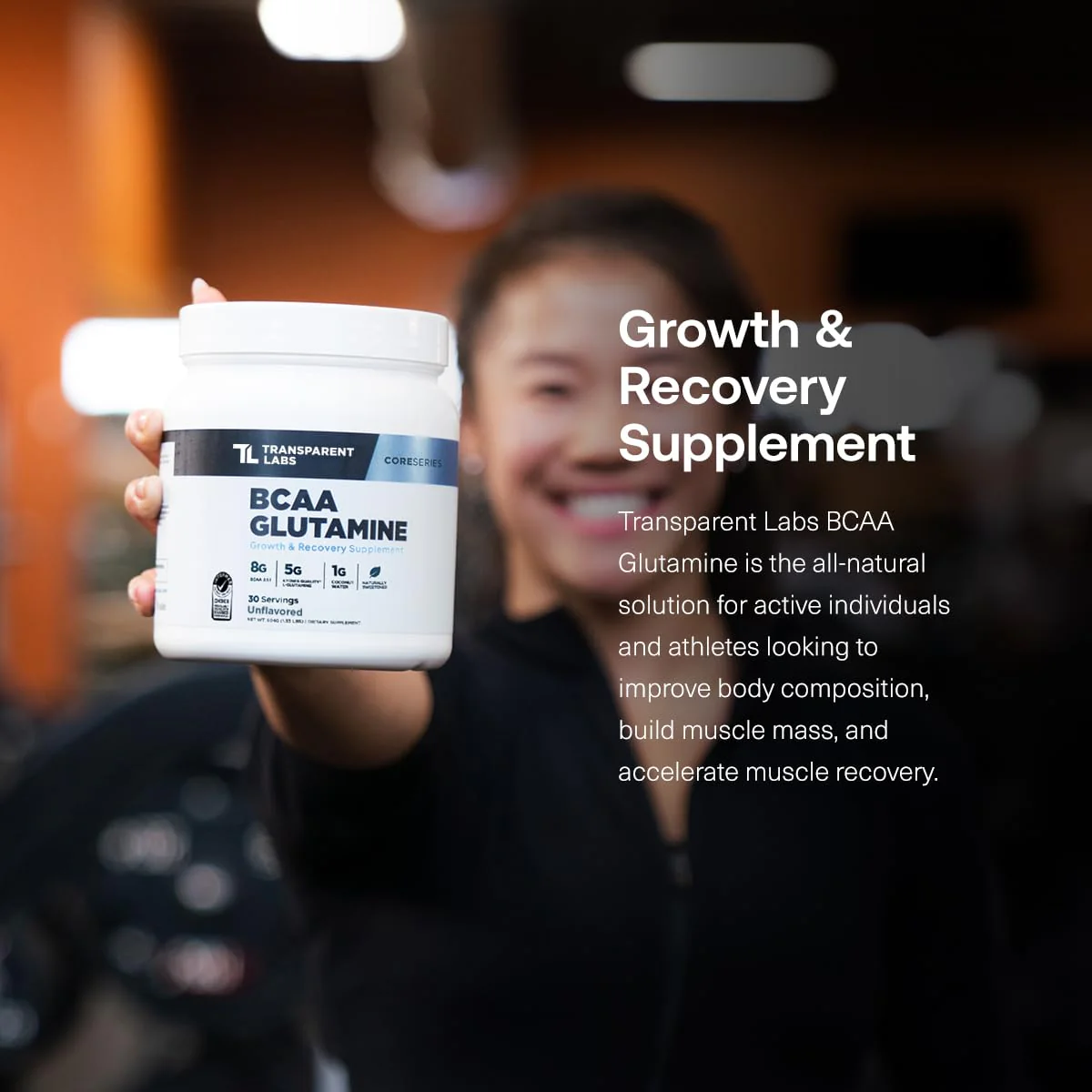Transparent Labs BCAA Glutamine - 8,000 mg BCAAs + 5,000 mg L-Glutamine for Post-Workout Recovery, Endurance & Muscle Support - 30 Servings, Strawberry Lemonade - Image 5