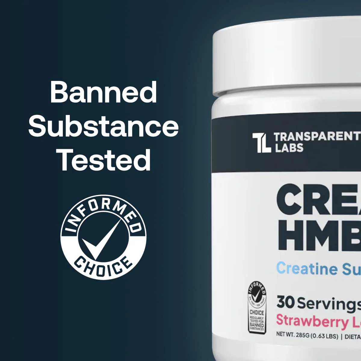 Transparent Labs Creatine HMB - Creatine Monohydrate with HMB | 30 Servings, Unflavored - Image 2