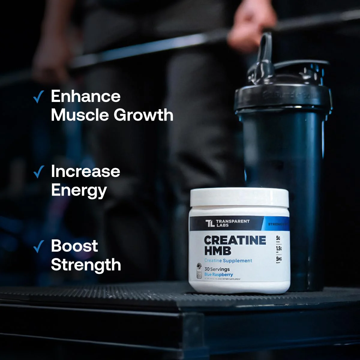 Transparent Labs Creatine HMB - Creatine Monohydrate with HMB | 30 Servings, Unflavored - Image 7