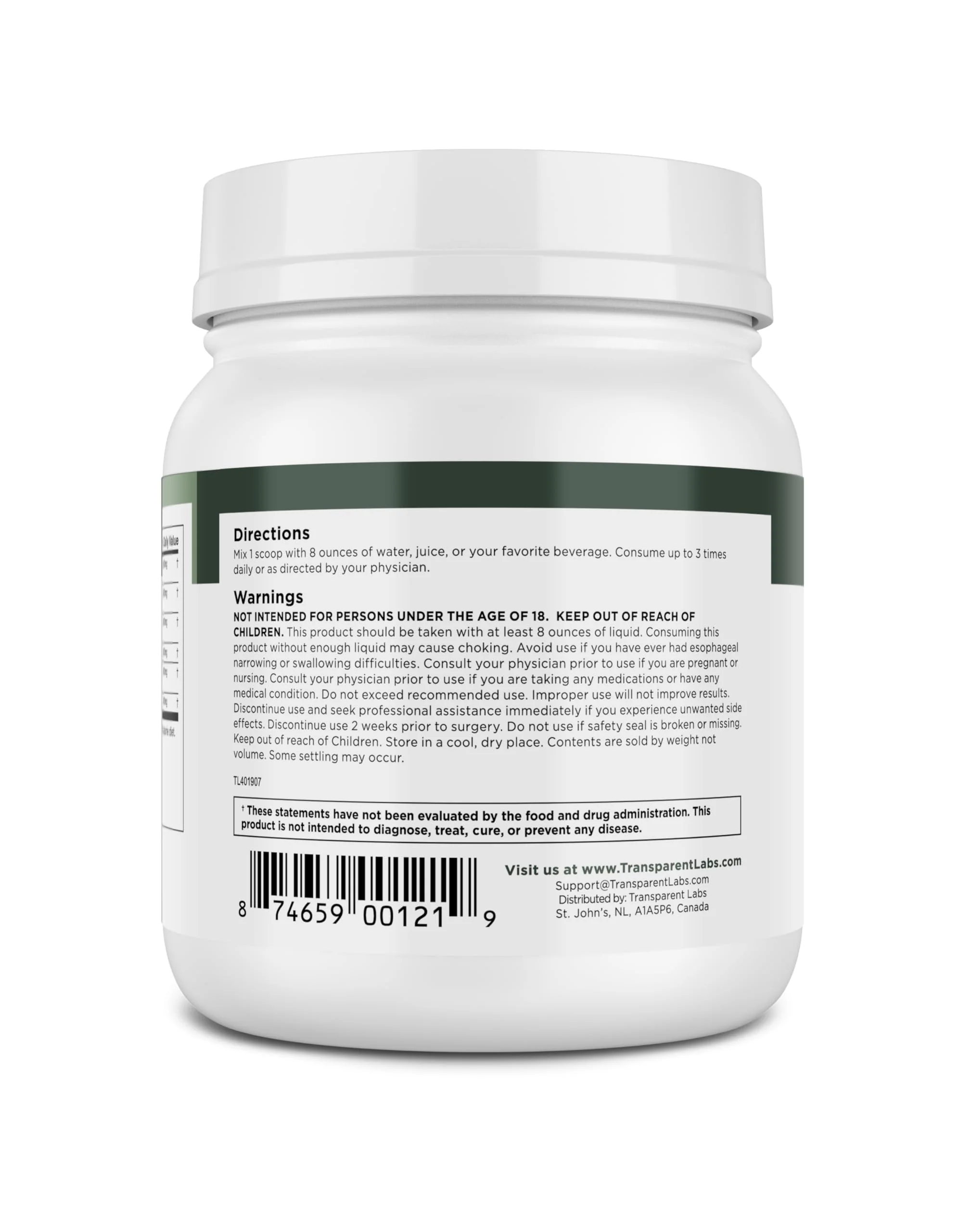 Transparent Labs Prebiotic Greens - Peach Mango, 30 Servings | Organic Spirulina, Chloerra, Acacia & Green Banana - Image 9