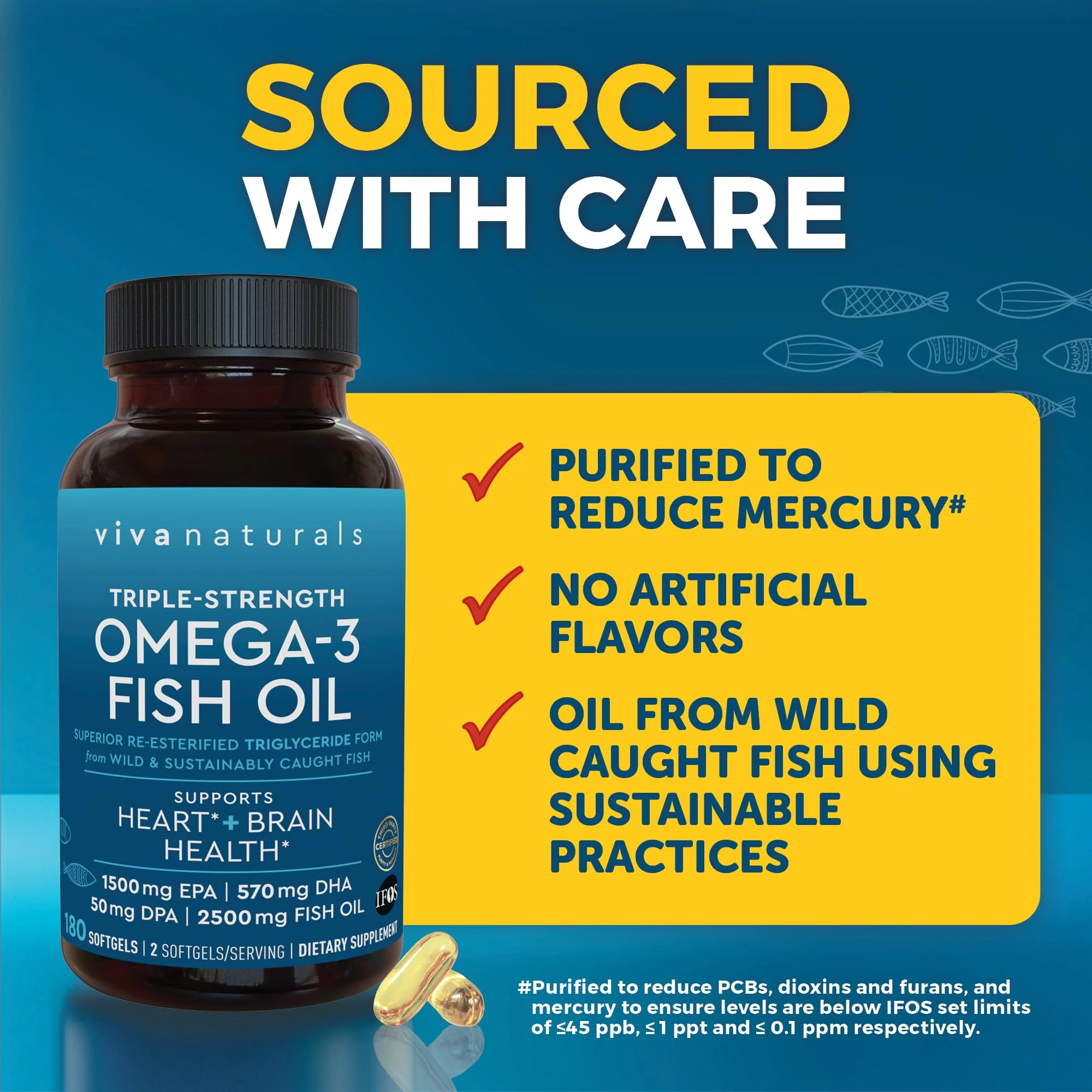 Triple Strength Omega-3 Fish Oil 2500 mg | 180 Softgels | EPA/DHA - Image 6