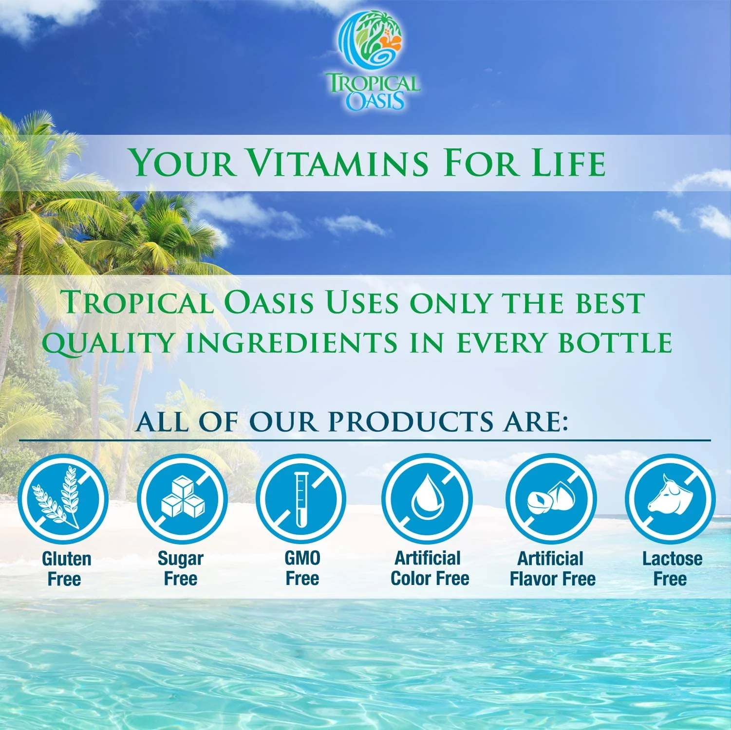 Tropical Oasis Mega Premium Liquid Multivitamin – 1333% Vitamin C, 200% Vitamin D3, Zinc | 32 Servings | Sugar Free | Orange - Image 8