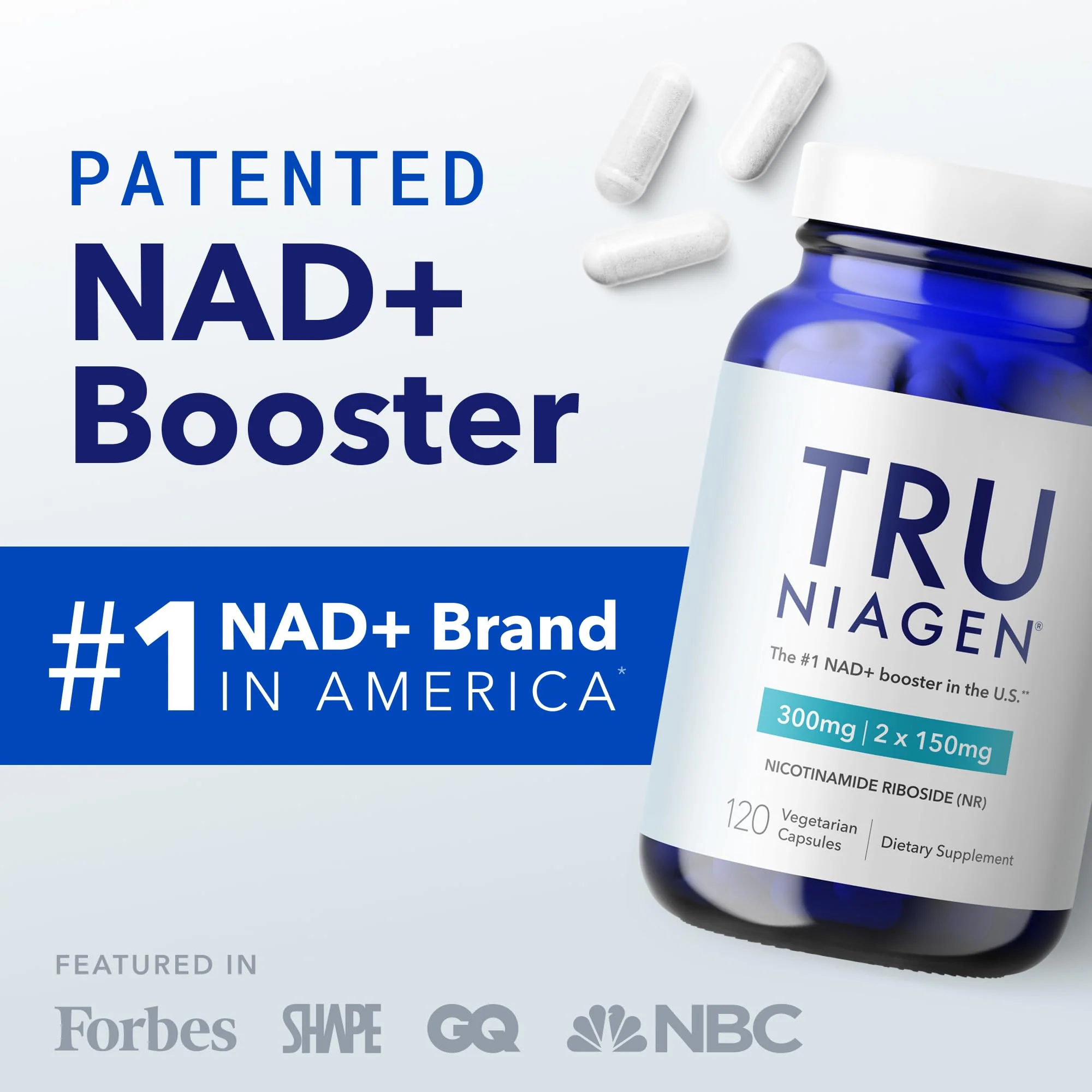 TRU Niagen NAD+ Supplement for Cellular Energy, Brain & Muscle Support | 60 Servings, 300 mg - Image 4