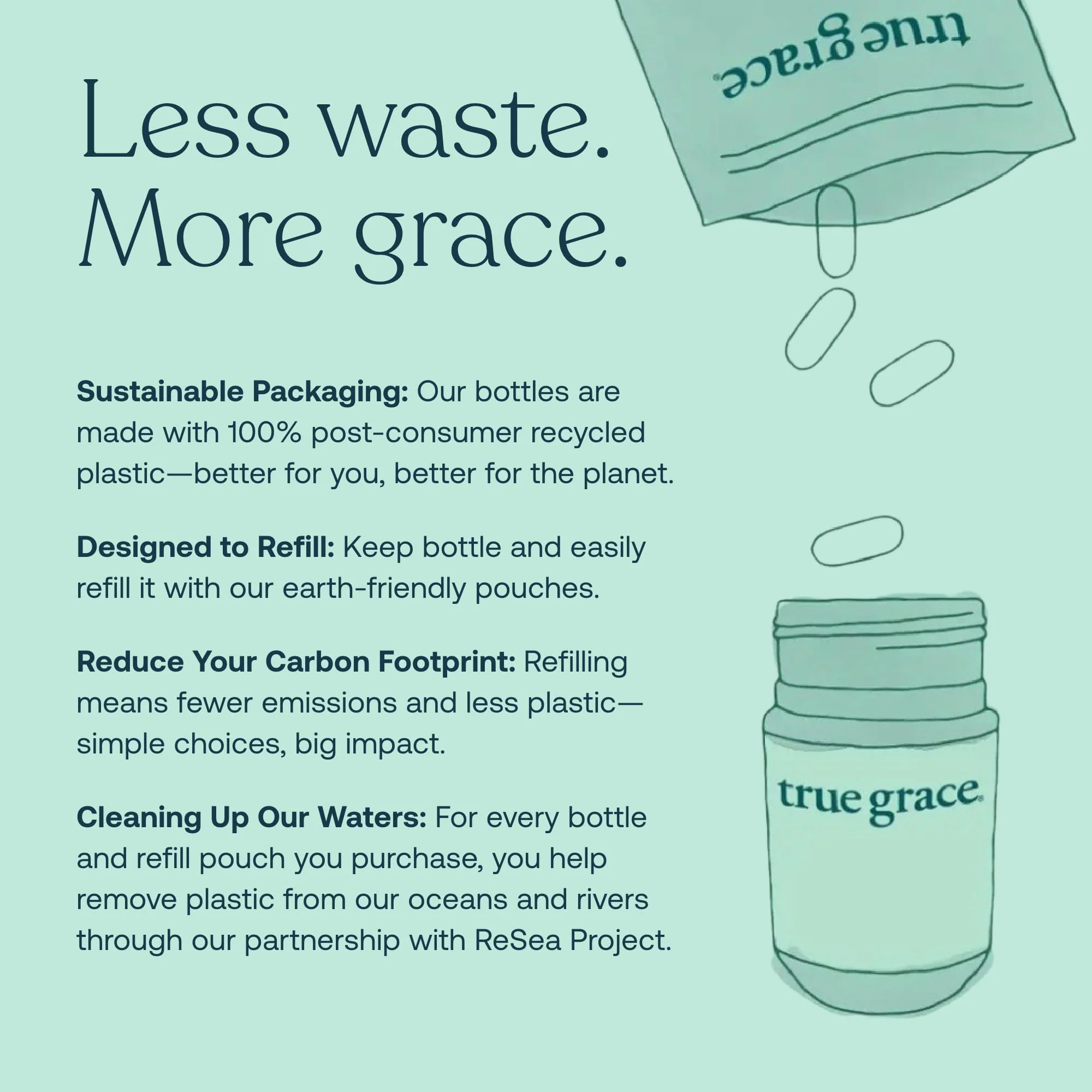 True Grace One Daily 40+ Multivitamin with Fermented Minerals, Organic Adaptogens & Mushrooms - Non-GMO, Gluten & Soy Free, 90 Vegan Tablets - Image 13