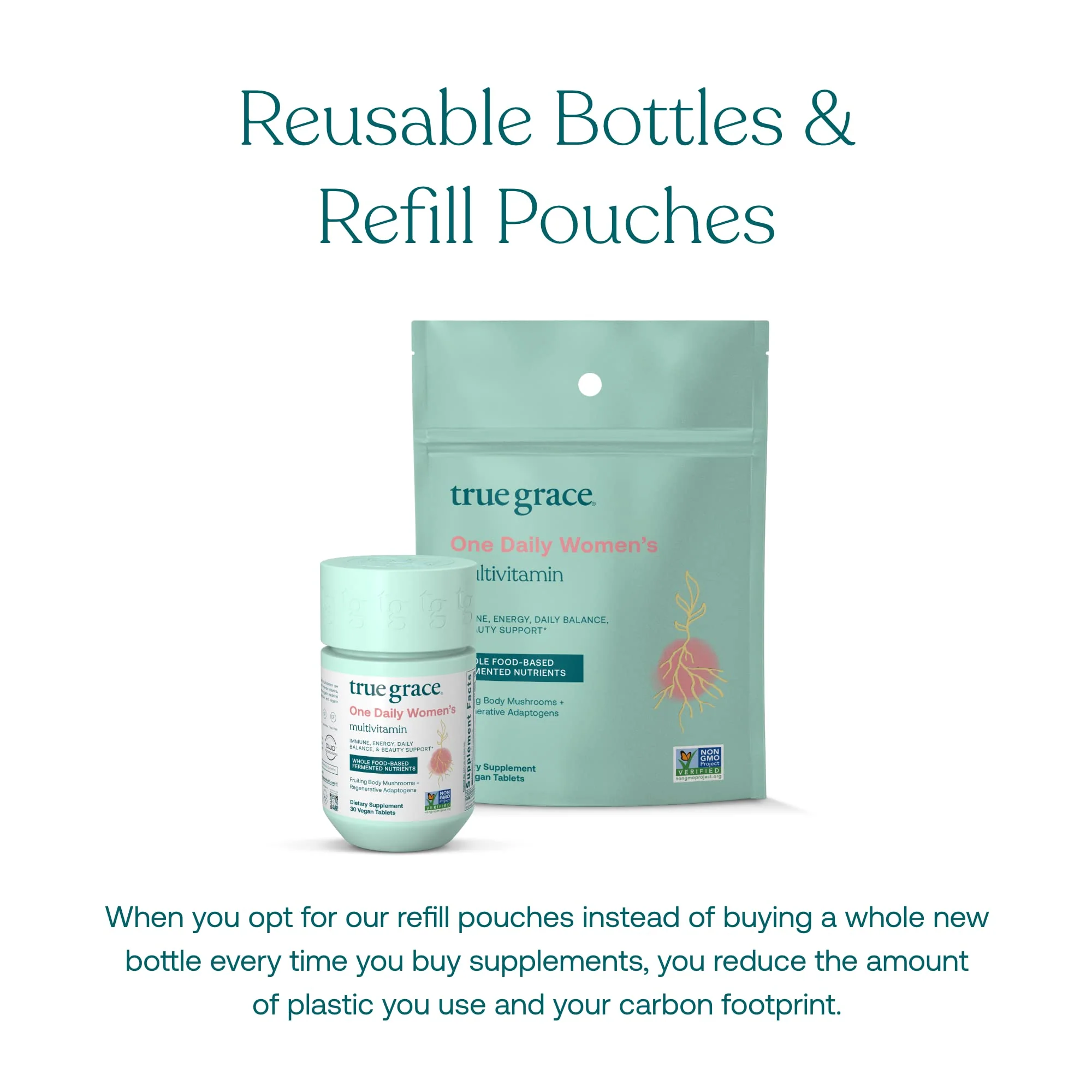 True Grace One Daily Women's Multivitamin & Probiotic - 30-Day Supply | Gluten Free & Organic - Image 12