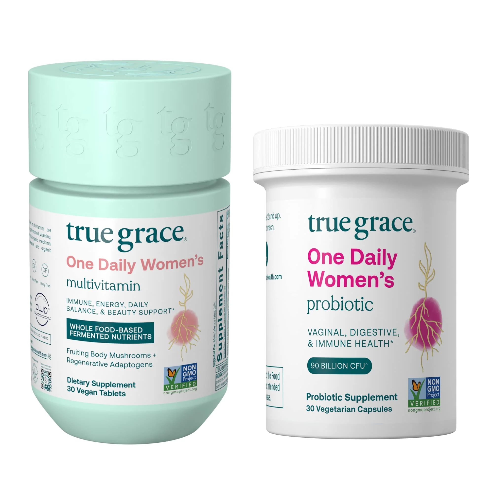 True Grace One Daily Women's Multivitamin & Probiotic - 30-Day Supply | Gluten Free & Organic - Image 7