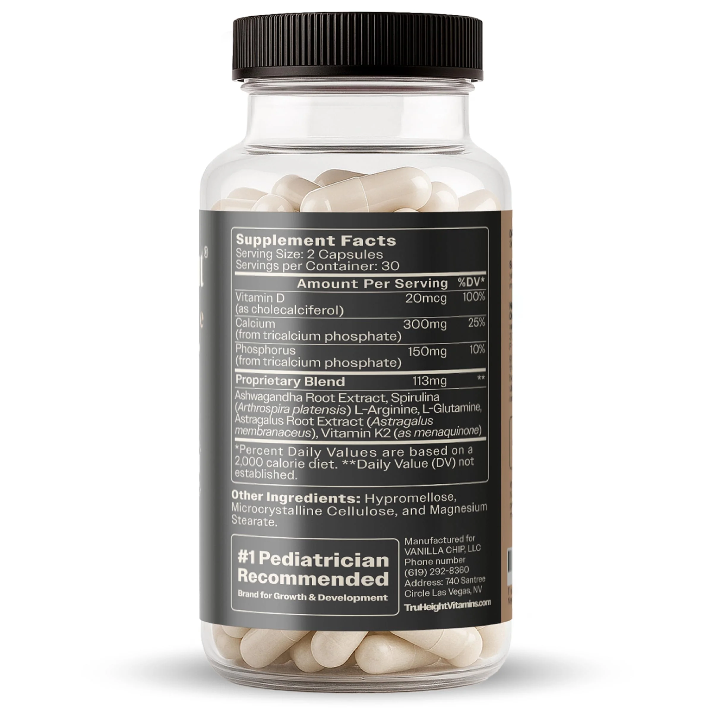 TruHeight Growth Capsules for Kids & Teens | Natural Bone Support with D3, K2 & Ashwagandha - Image 10