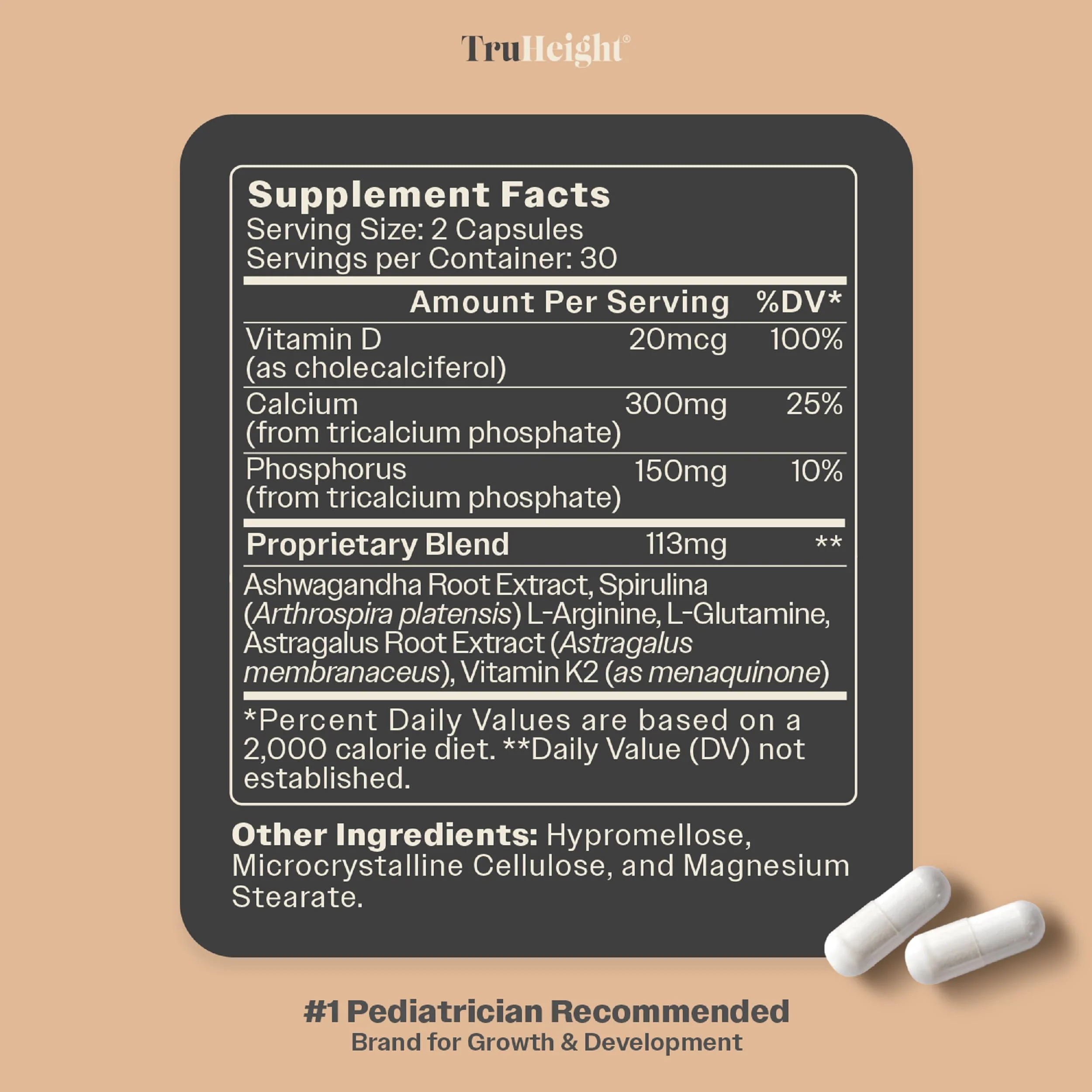 TruHeight Growth Capsules for Kids & Teens | Natural Growth Support & Bone Health - Image 7