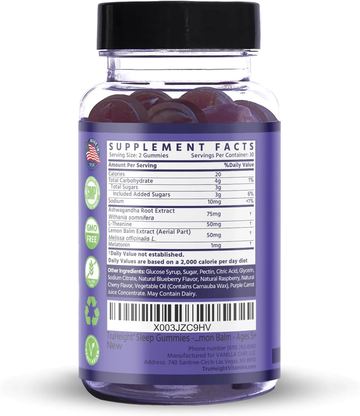 TruHeight Sleep Gummies for Kids and Teens – Natural Growth Sleep Aid - Image 2