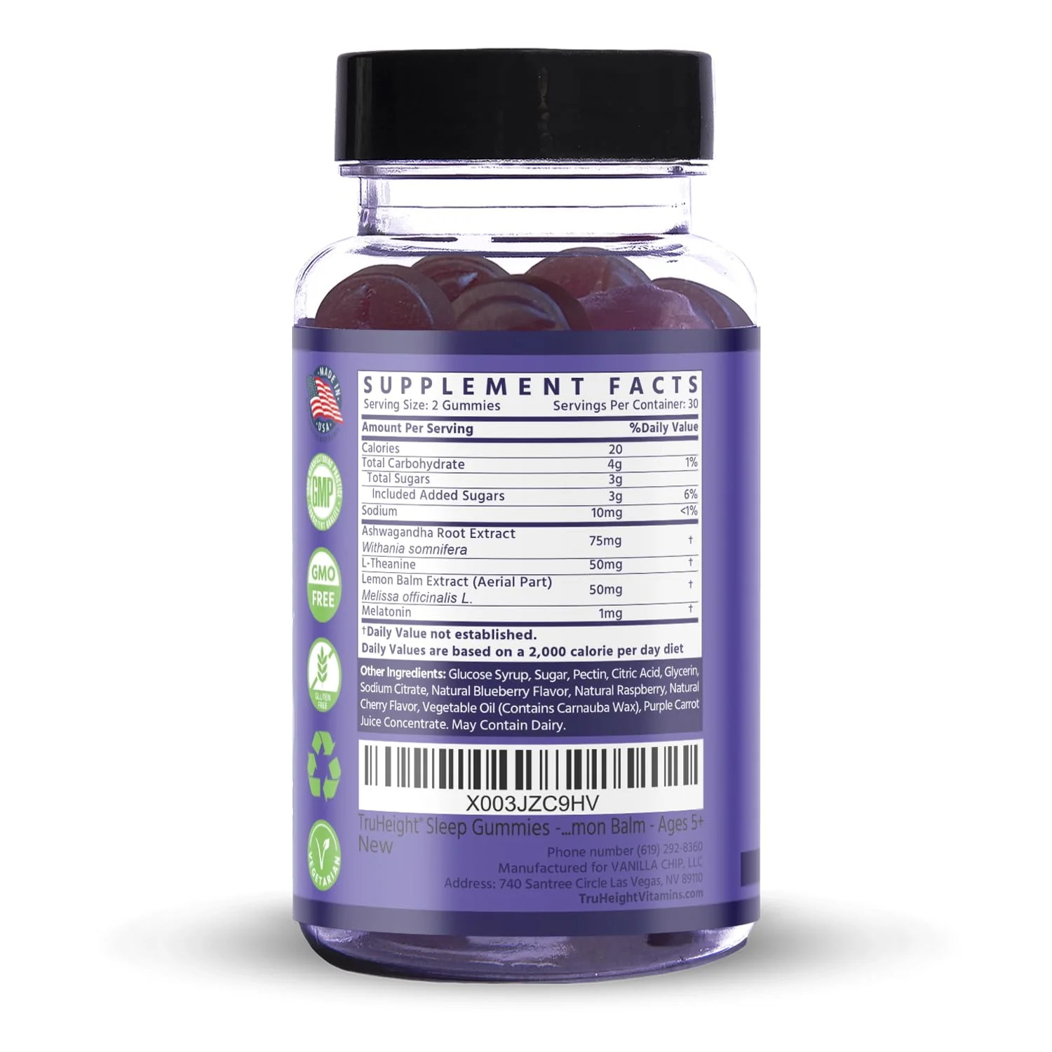 TruHeight Sleep Gummies for Kids & Teens – Natural Melatonin, Ashwagandha & L-Theanine - Image 10