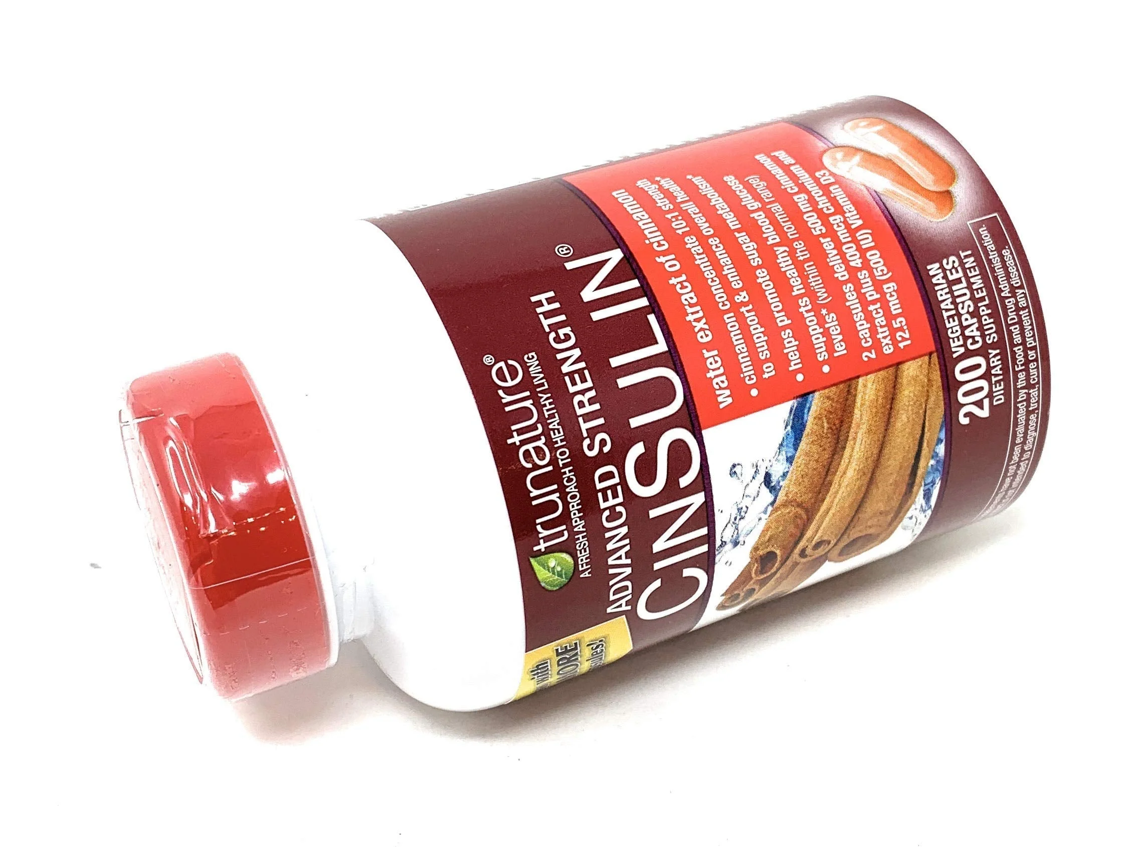 TruNature CinSulin 500 mg – Advanced Strength, 2 Bottles (400 Vegetarian Capsules Total) - Image 10