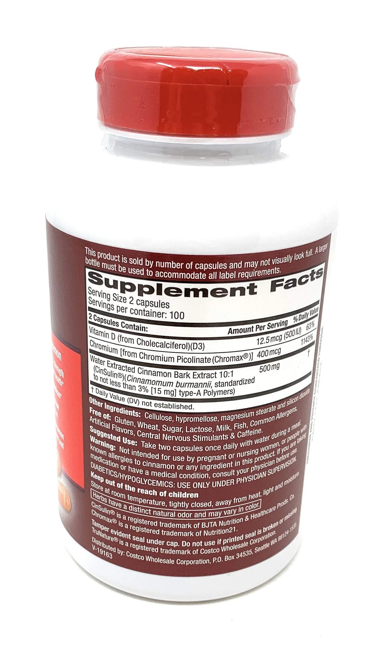 TruNature CinSulin 500 mg – Advanced Strength, 2 Bottles (400 Vegetarian Capsules Total) - Image 9