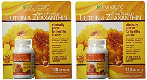 Trunature Vision Complex Lutein & Zeaxanthin Supplement, 140 Count (2 Packs) – Soy Free, Smaller Softgels - Image 4