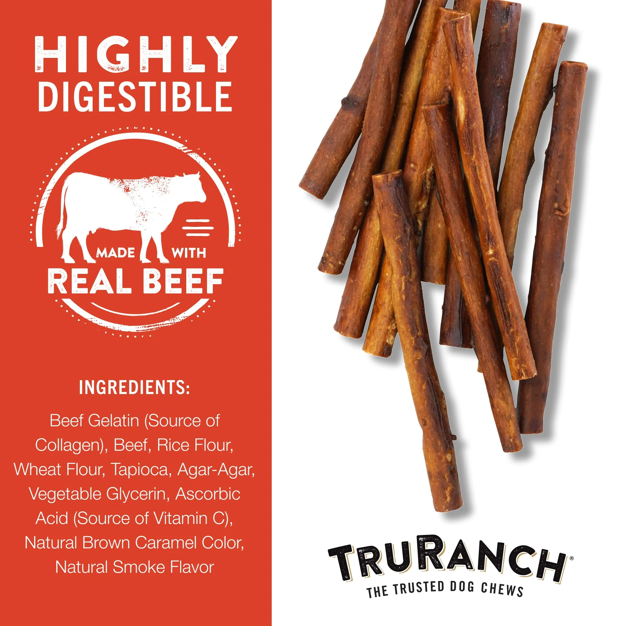 TRURANCH Collagen Sticks for Dogs - 5-inch Rawhide Alternative for Joints & Skin Health - Image 4