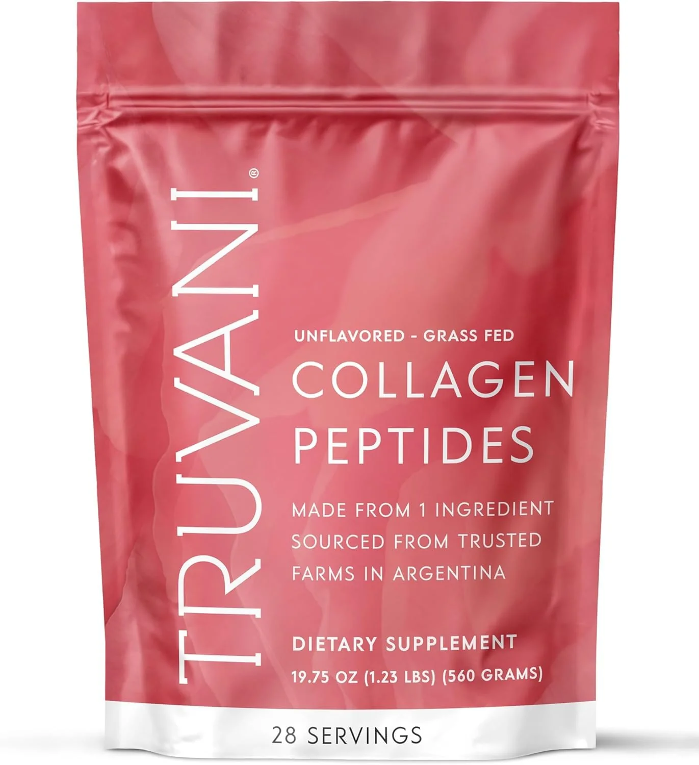 Truvani Hydrolyzed Collagen Peptides – Unflavored, 28 Servings, 20g Grass-Fed Collagen | Dairy & Gluten Free - Image 7
