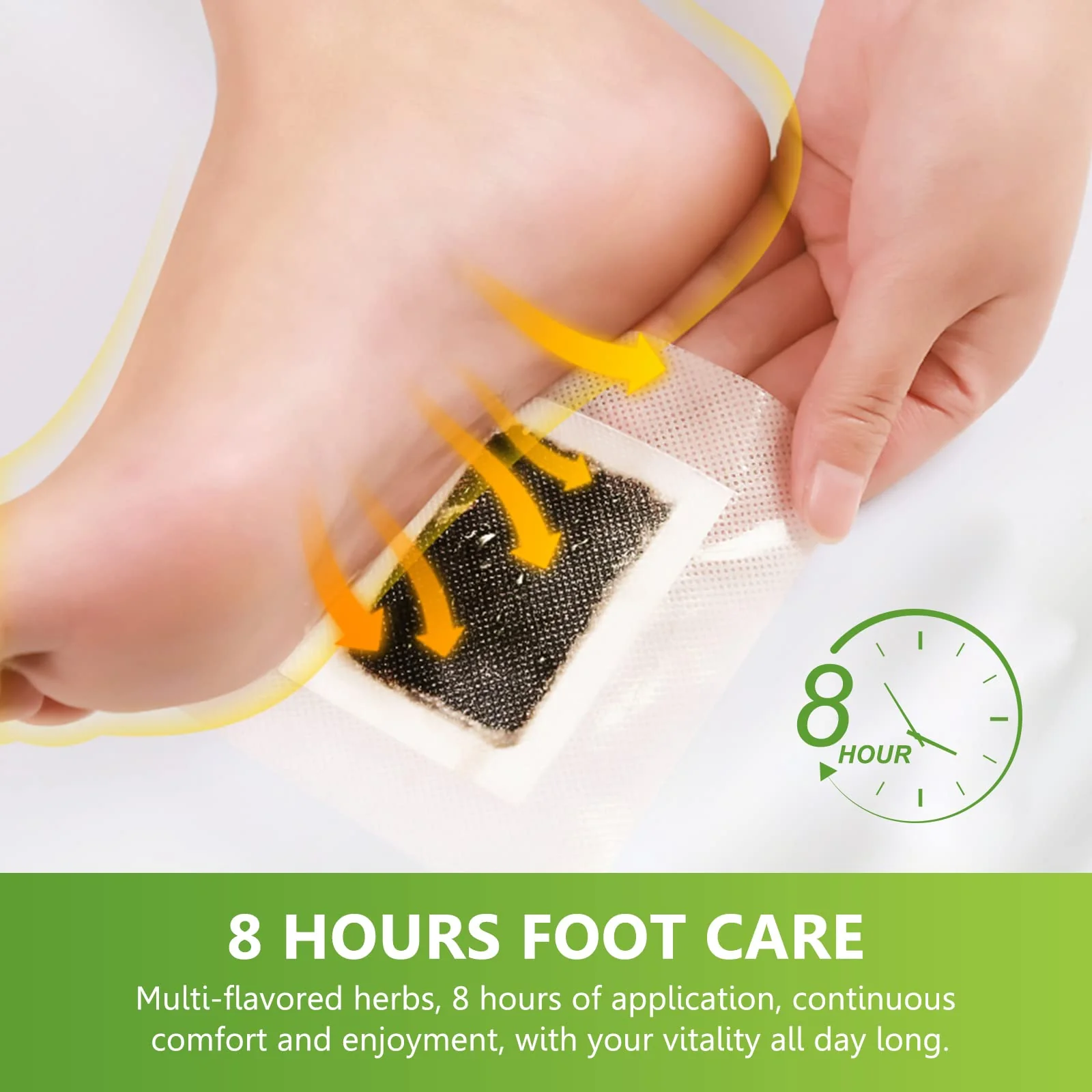 Tudiqe 50PCS Ginger Bamboo Vinegar Foot Pads – Sleep & Deep Cleansing Patches - Image 4