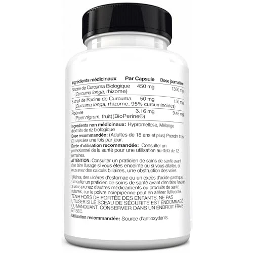 Turmeric Curcumin 1500mg with BioPerine – 95% Curcuminoids, Joint Support - Image 10