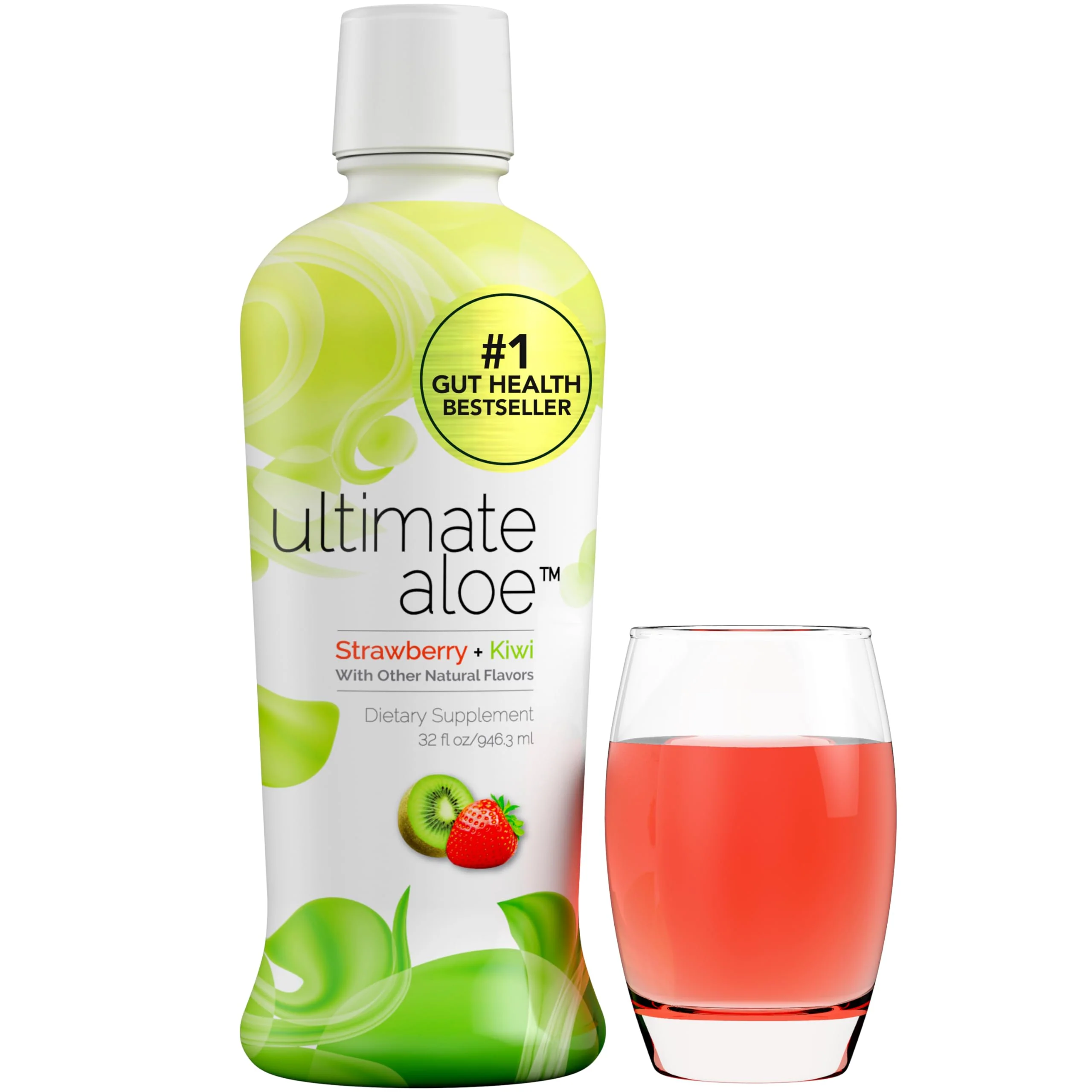 Ultimate Aloe Aloe Vera Juice – Gut Health, Digestive Comfort, Immune Support (Strawberry Kiwi, 16 Servings) - Image 7