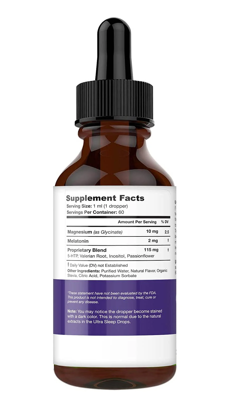 Ultra6 Nutrition Melatonin Drops with Valerian Root – Liquid Sleep Aid for Adults (Pack of 2) - Image 6