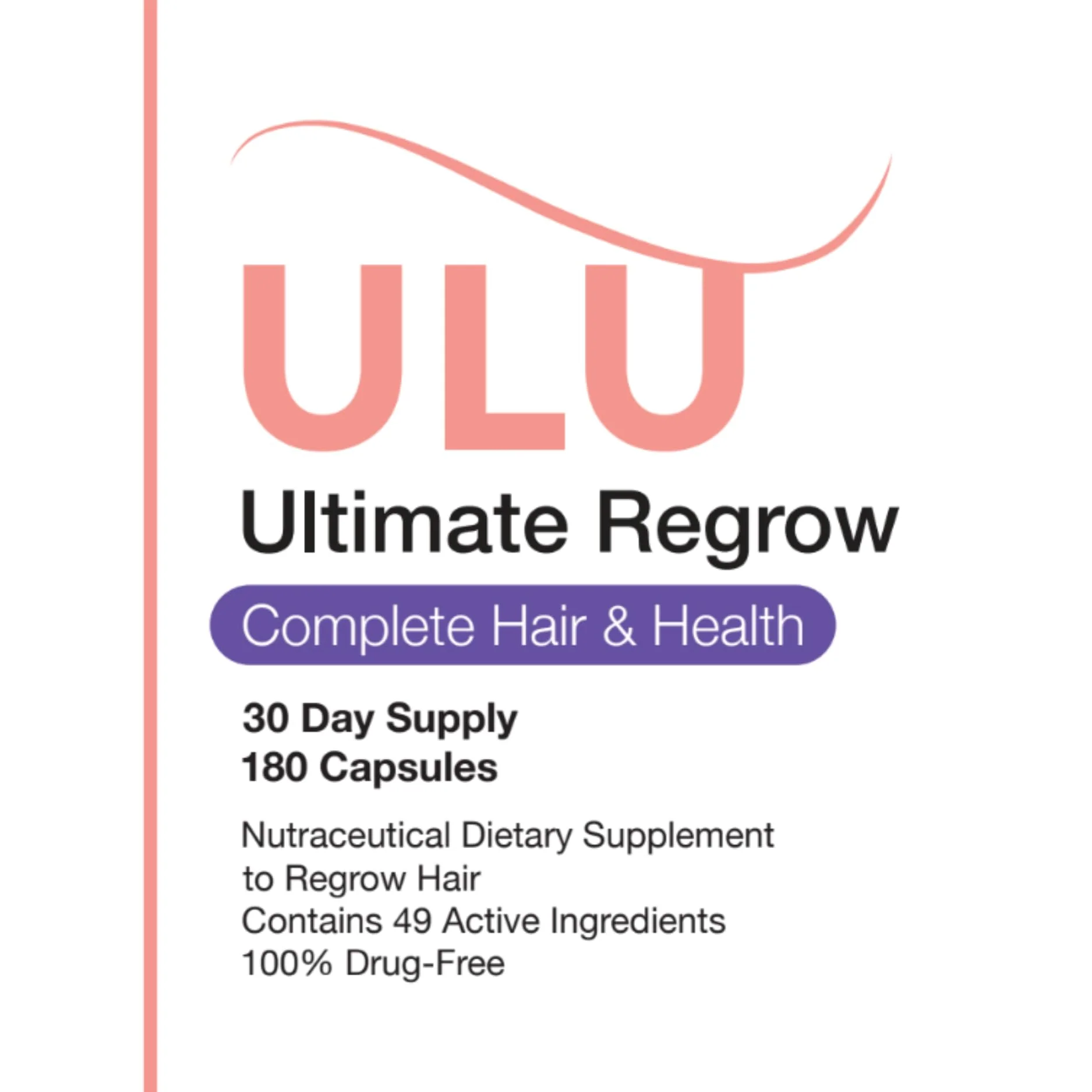 ULULIFE Ultimate Regrow Multivitamin – Hair Growth, Skin & Nails Health | 540 Capsules (90-Day Supply) - Image 5
