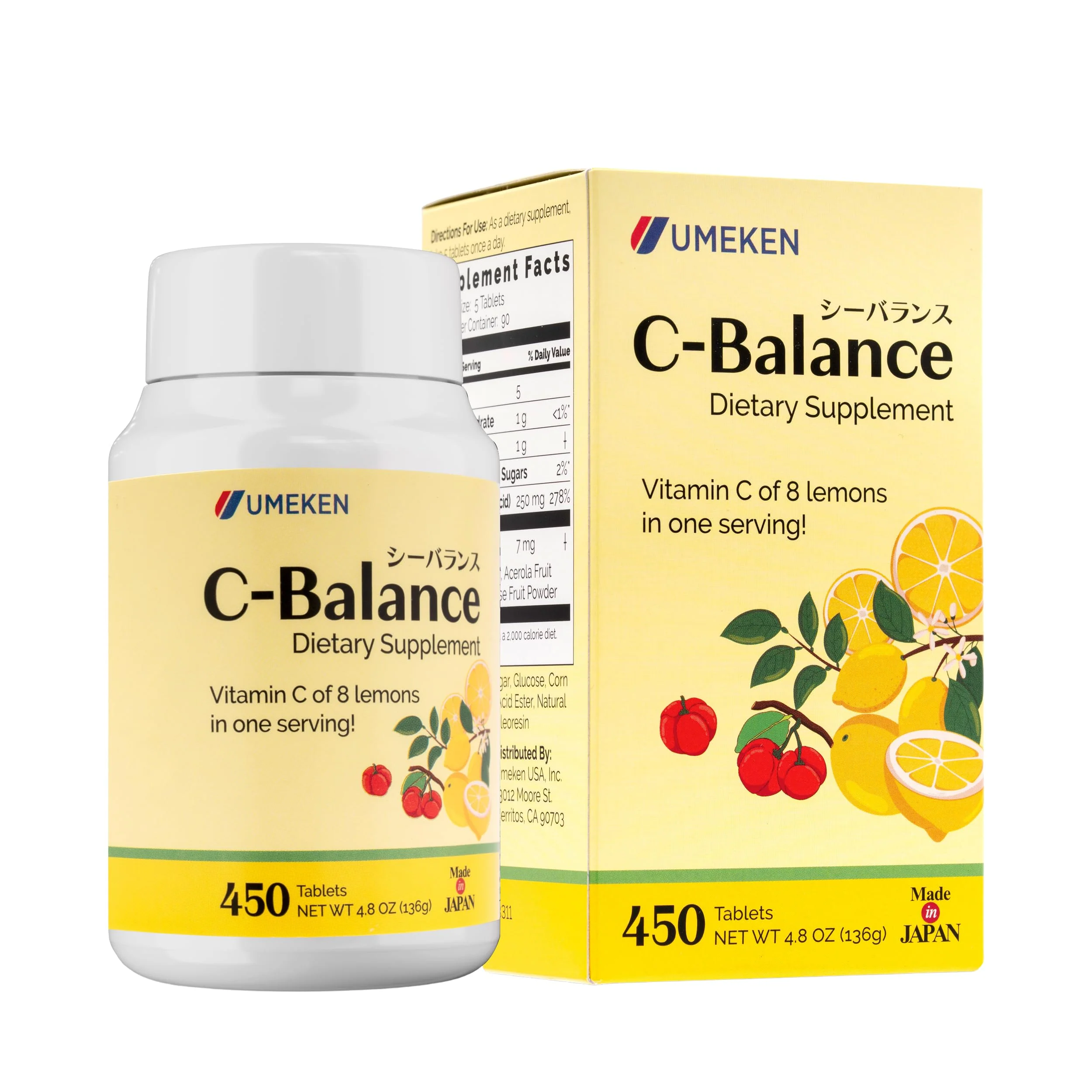 Umeken C-Balance Chewable Vitamin C – Acerola & Lemon, 136g (3 Months) - Image 8