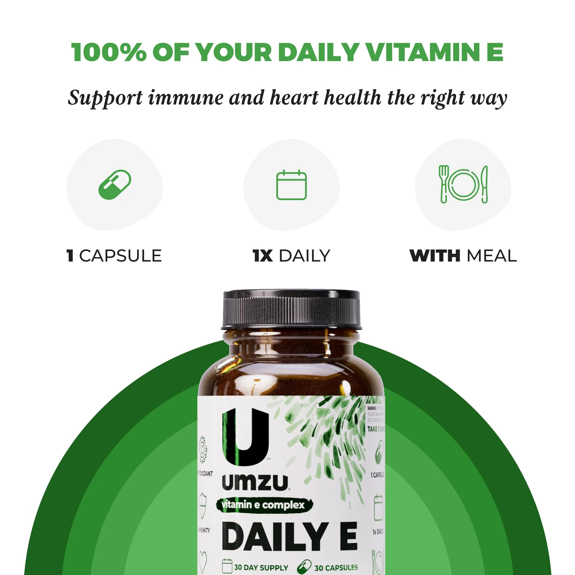 UMZU Daily E Vitamin E Capsules | 100% Daily Vitamin E | Immune Support (30 Days) - Image 14