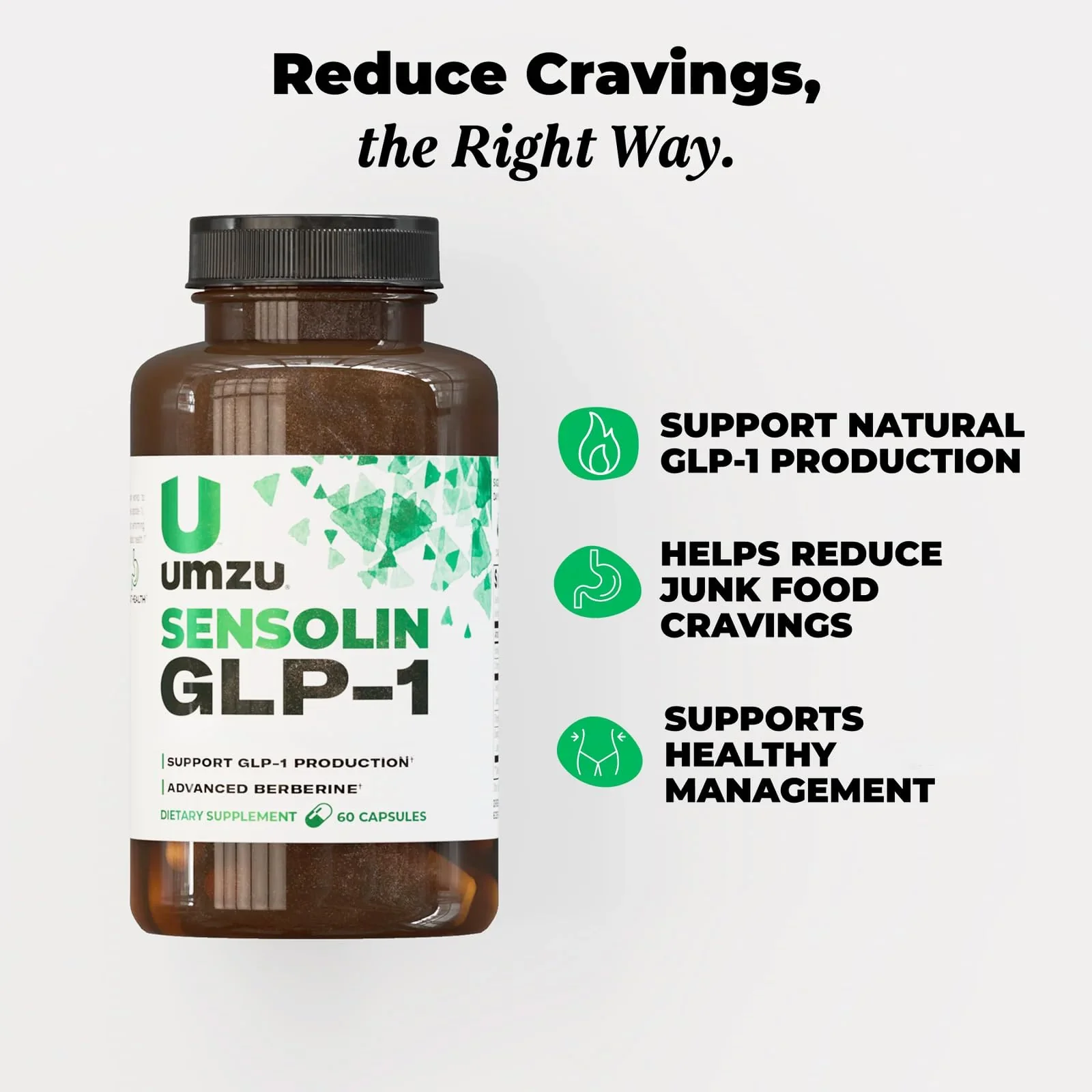 UMZU Sensolin GLP-1 Support Supplement – 30 Day Supply with Dihydroberberine, Cinnamon, Chromium & Biotin - Image 11