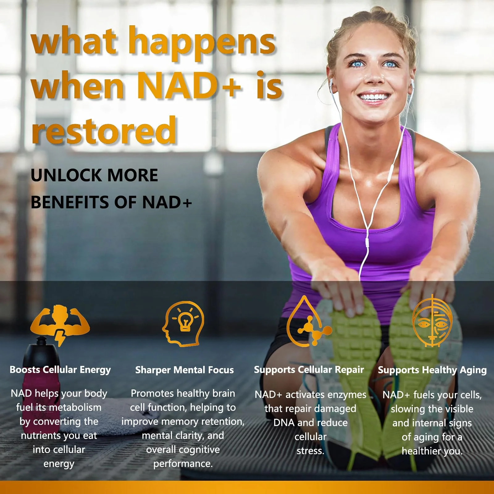 UNcena NAD Supplement 1500mg – Liposomal NR with Resveratrol | Support Cellular Health & Healthy Aging (Pack of 2) - Image 12