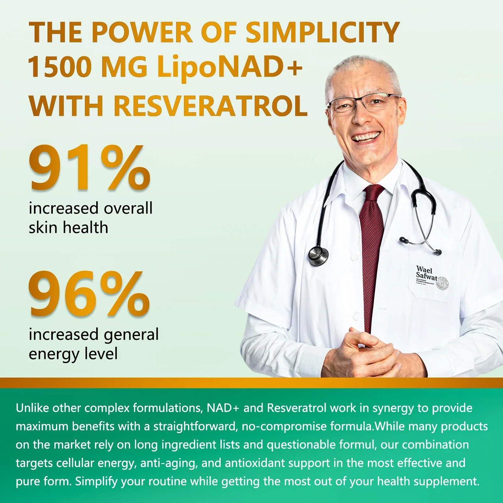 UNcena NAD Supplement 1500mg – Liposomal NR with Resveratrol | Support Cellular Health & Healthy Aging (Pack of 2) - Image 8
