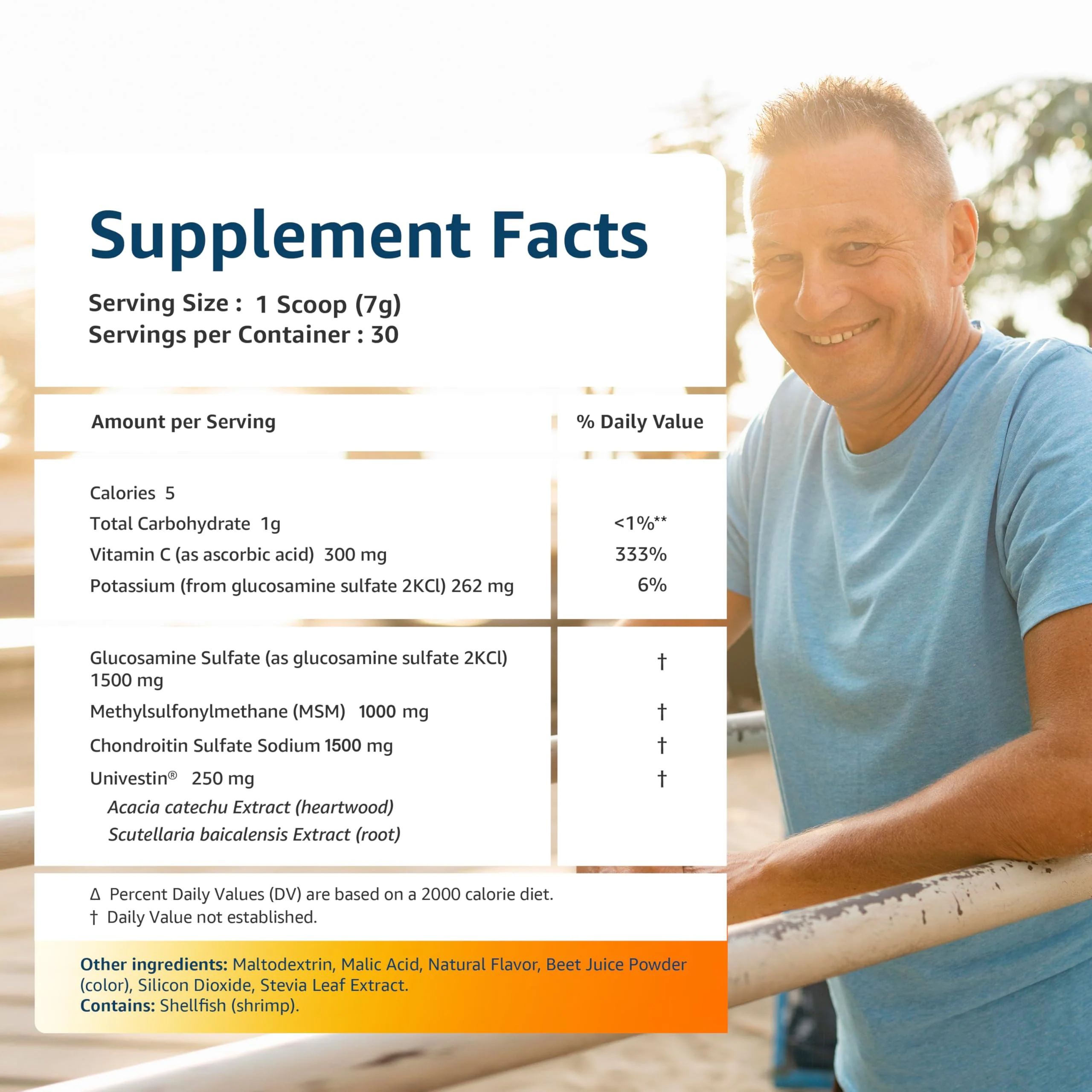 Univera RegeniCARE Canister - Glucosamine, Chondroitin, MSM, Univestin | 30-Day Mango Flavor - Image 5