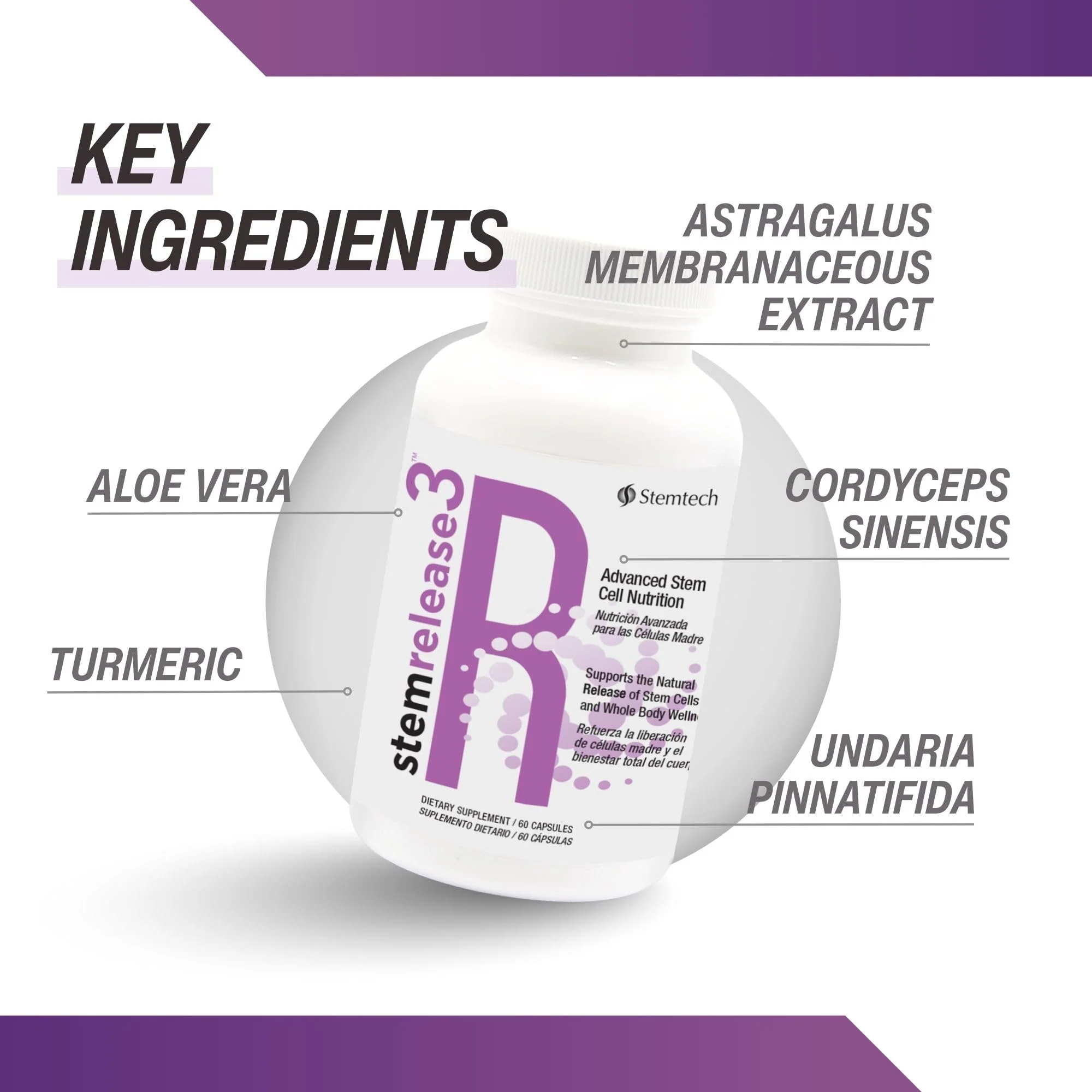 Unlock Your Body's Potential with stemrelease3™ - Cutting-Edge Stem Cell Nutrition for Natural Renewal and Youthful Vitality, Exclusive Blend for Enhanced Telomere Health - Image 4