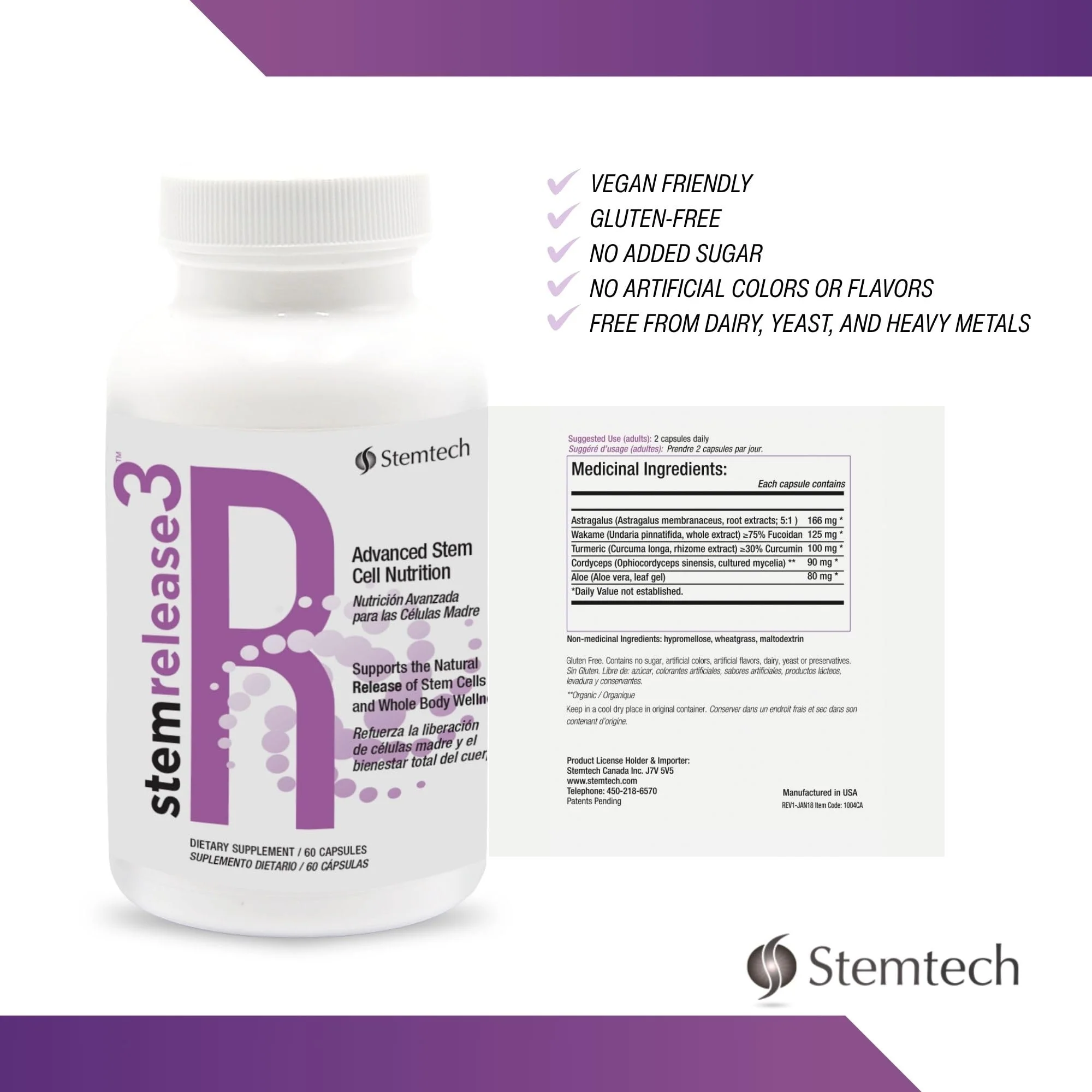 Unlock Your Body's Potential with stemrelease3™ - Cutting-Edge Stem Cell Nutrition for Natural Renewal and Youthful Vitality, Exclusive Blend for Enhanced Telomere Health - Image 5