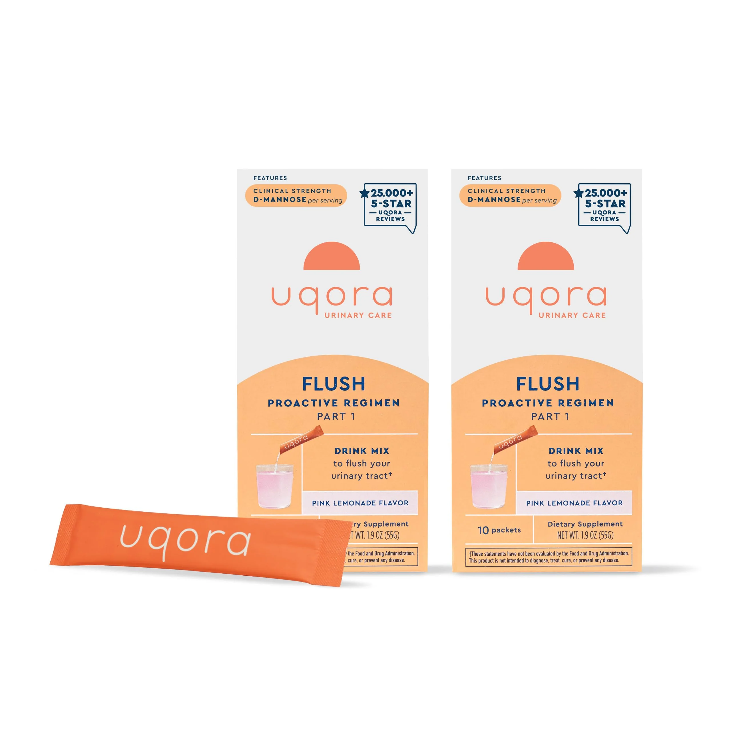 Uqora Flush Pink Lemonade – Urinary Health Drink Mix, Gluten-Free & Vegan, 20 Packets (2 Pack) - Image 8
