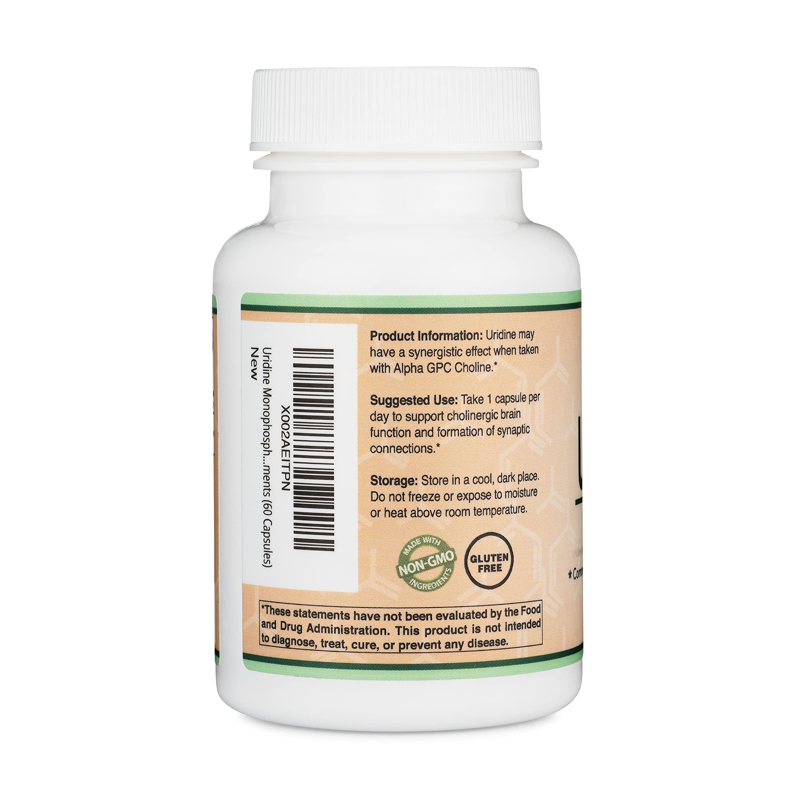 Uridine Monophosphate 300mg – Third-Party Tested (Choline Enhancer) | Double Wood (Pack of 2) - Image 11