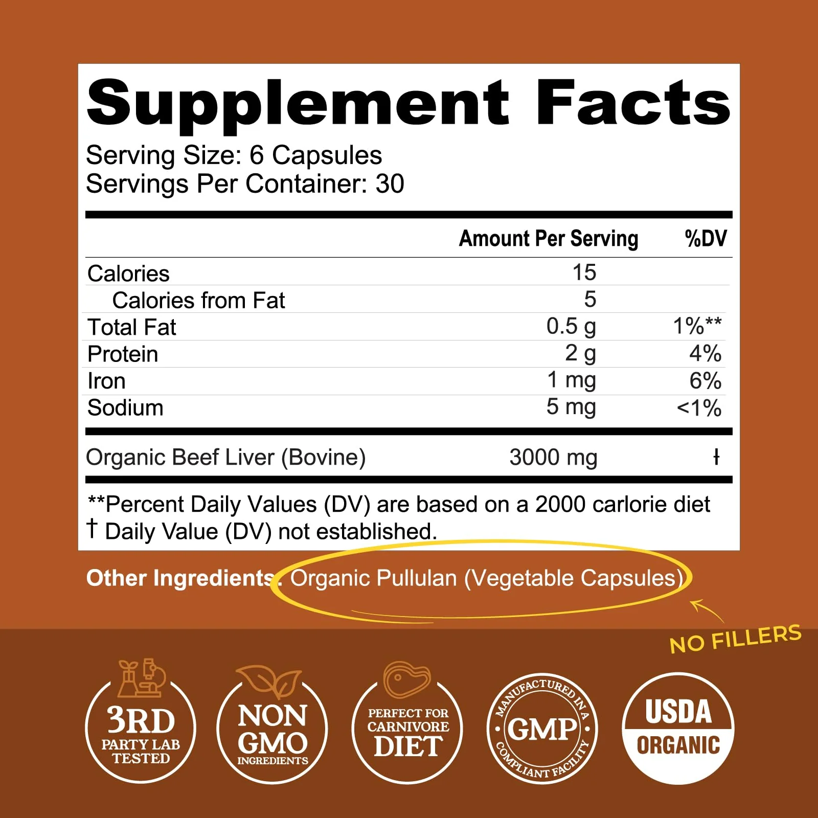 USDA Organic Beef Liver Capsules – Grass-Fed & Pasture-Raised in Australia | 180 Capsules - Image 2